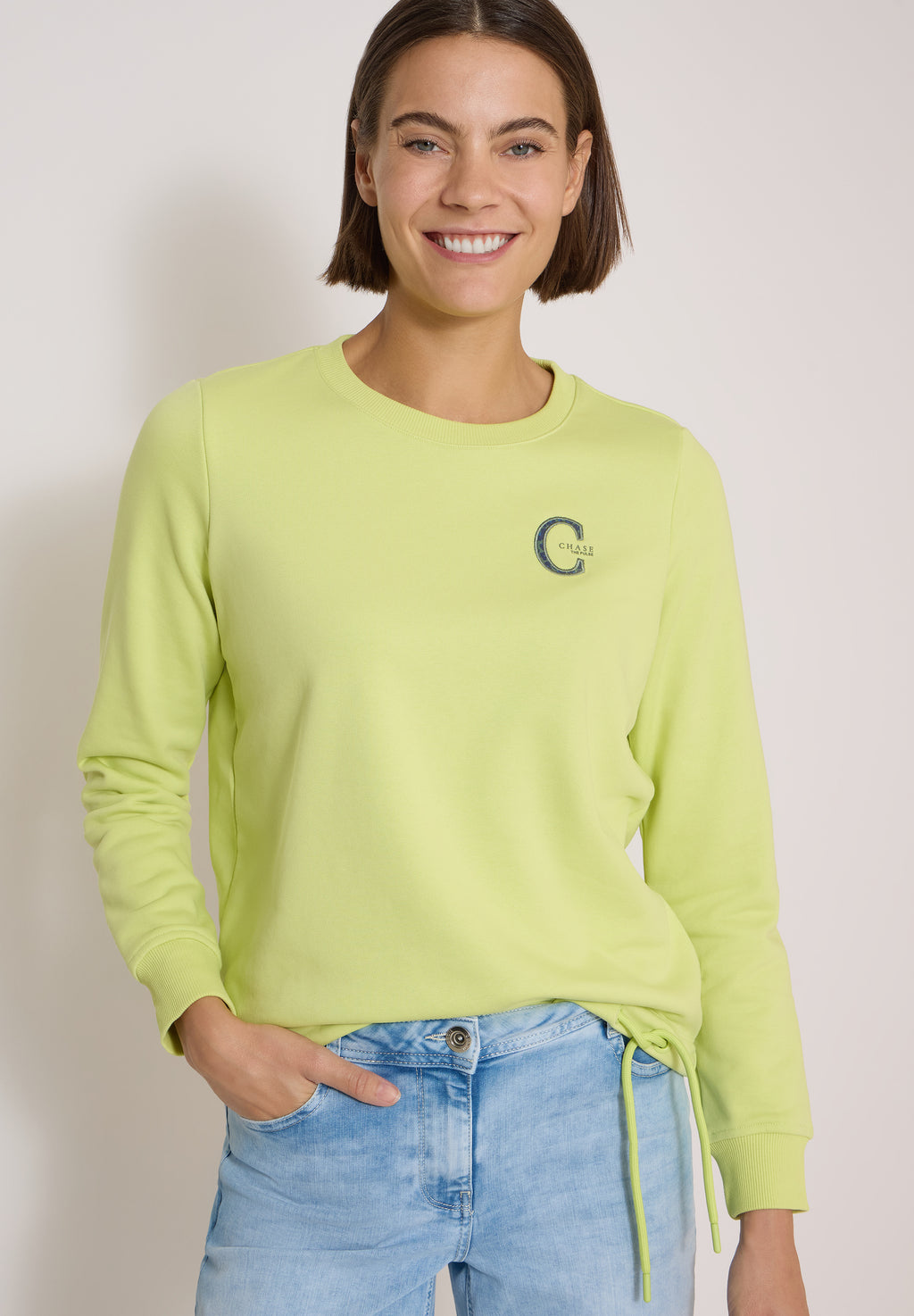 Sweatshirt mit Rundhals und Tunnelzug