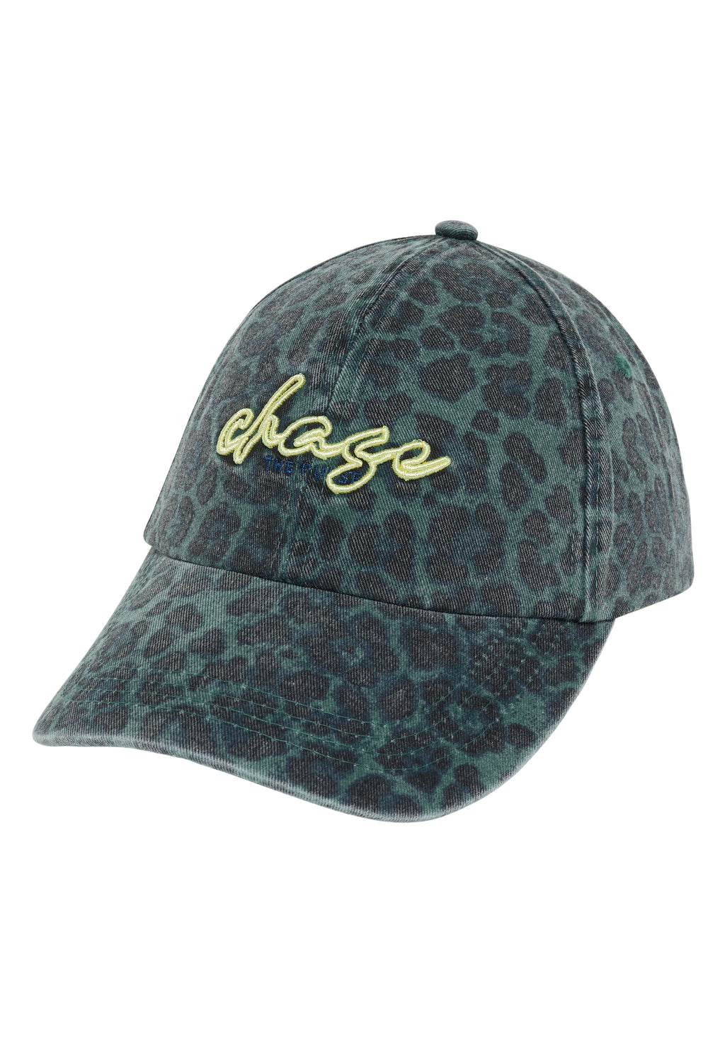 Cap mit Leo-Muster und Slogan