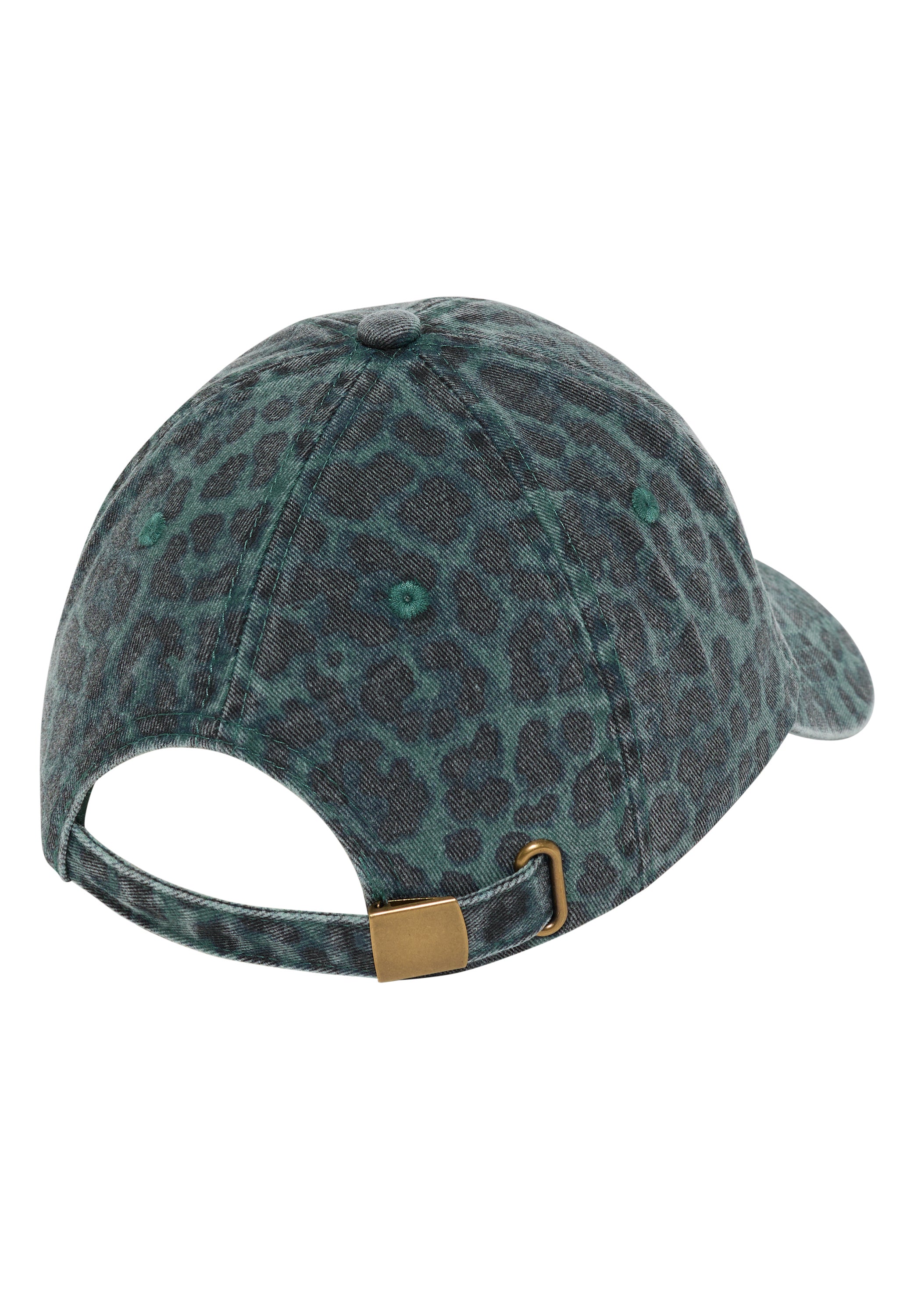 Cap mit Leo-Muster und Slogan