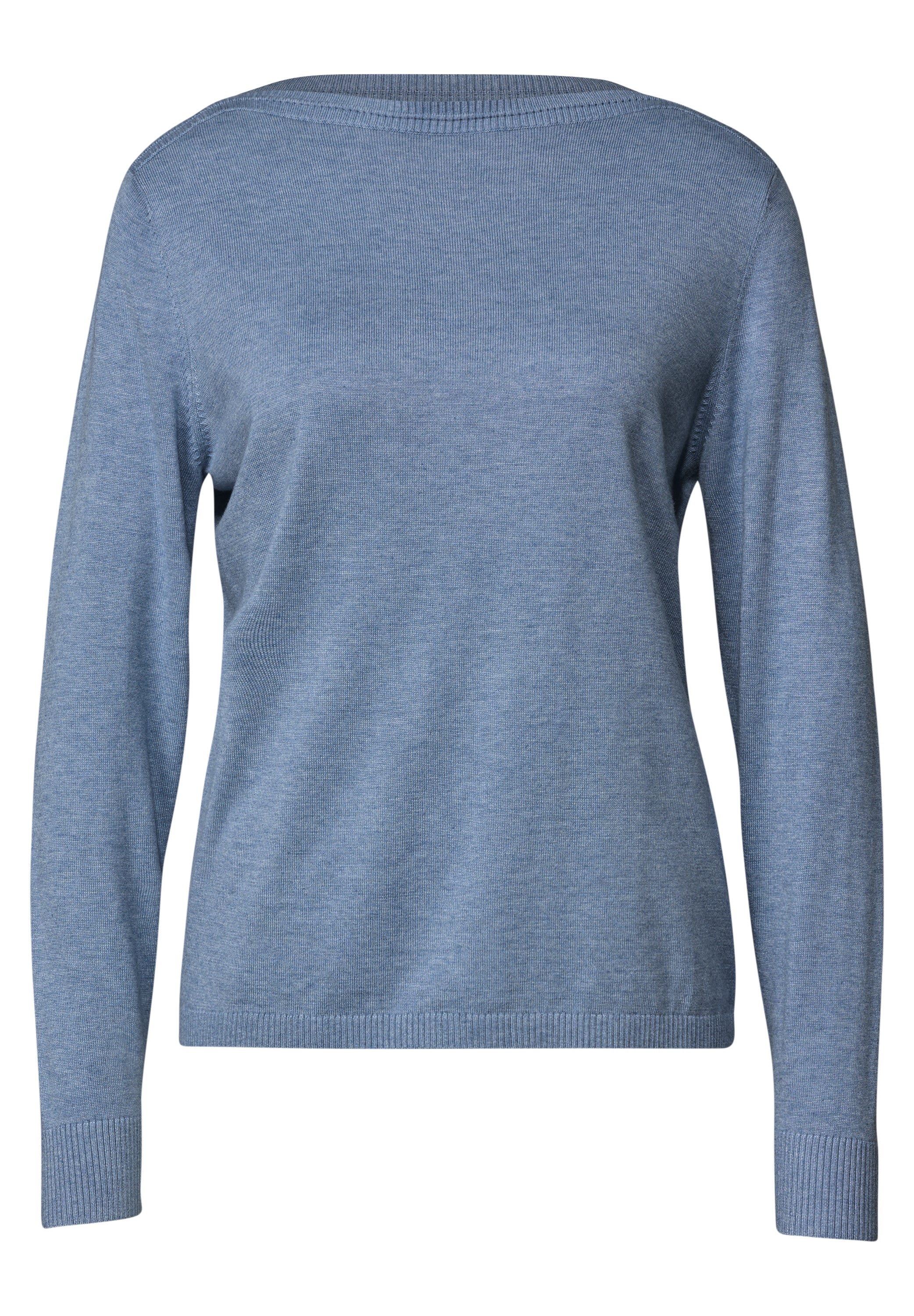 Basic Pullover mit U-Boot-Ausschnitt