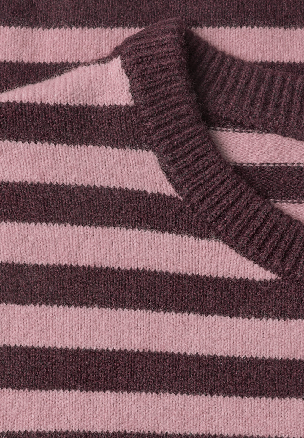 Kurzarm Pullover mit Rundhals und Streifen