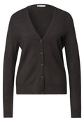 Cadigan mit V-Neck und Knopfleiste