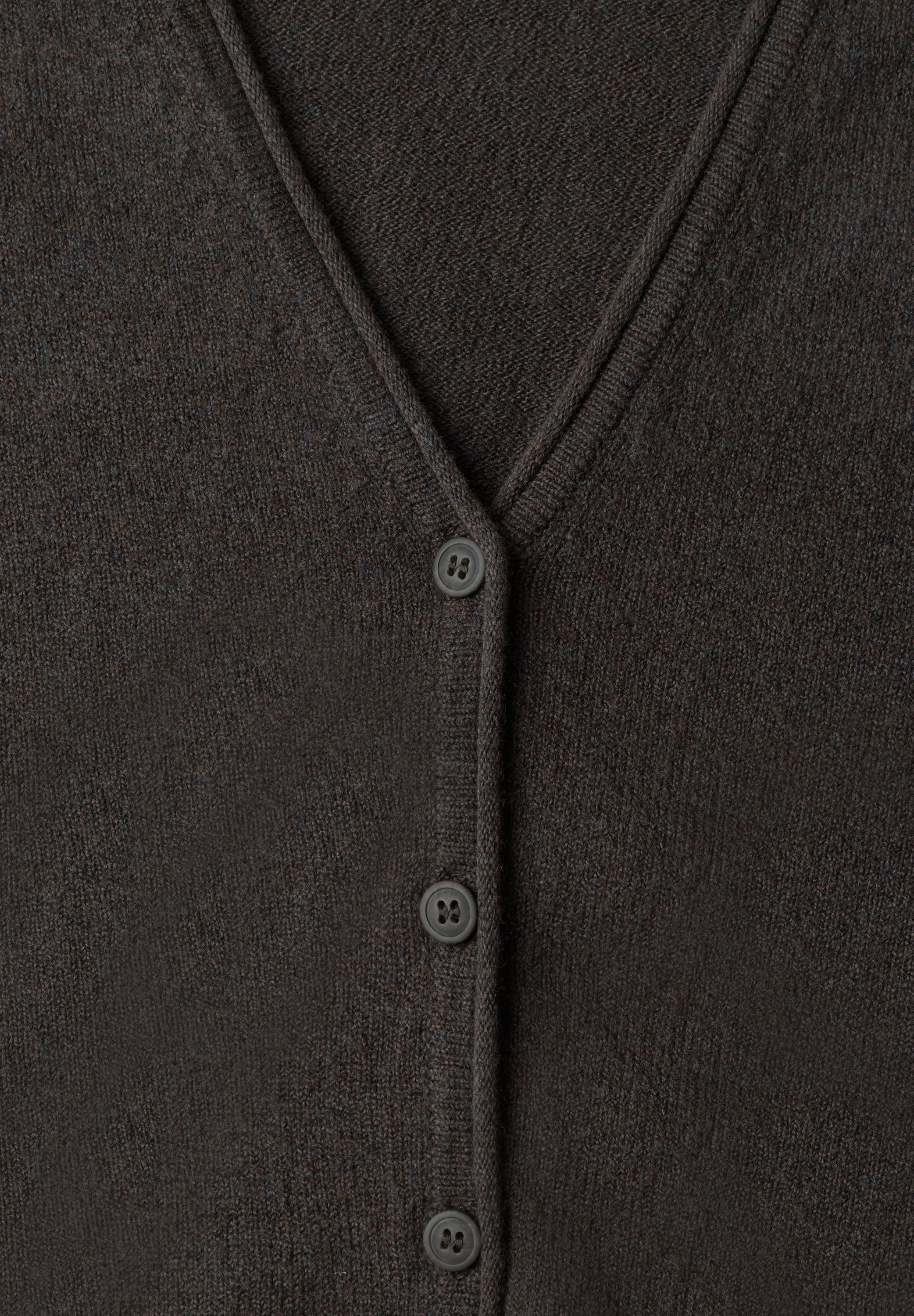 Cadigan mit V-Neck und Knopfleiste
