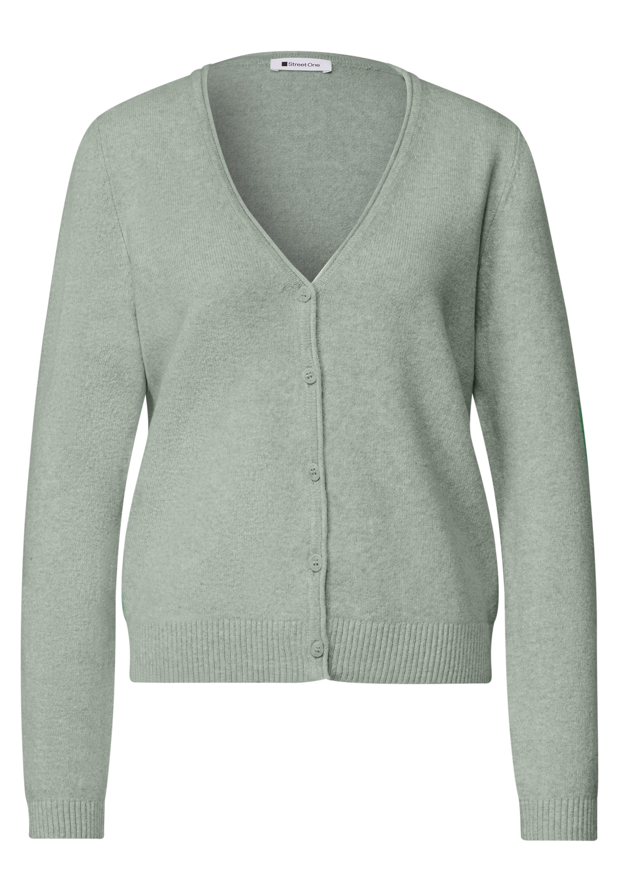 Cadigan mit V-Neck und Knopfleiste