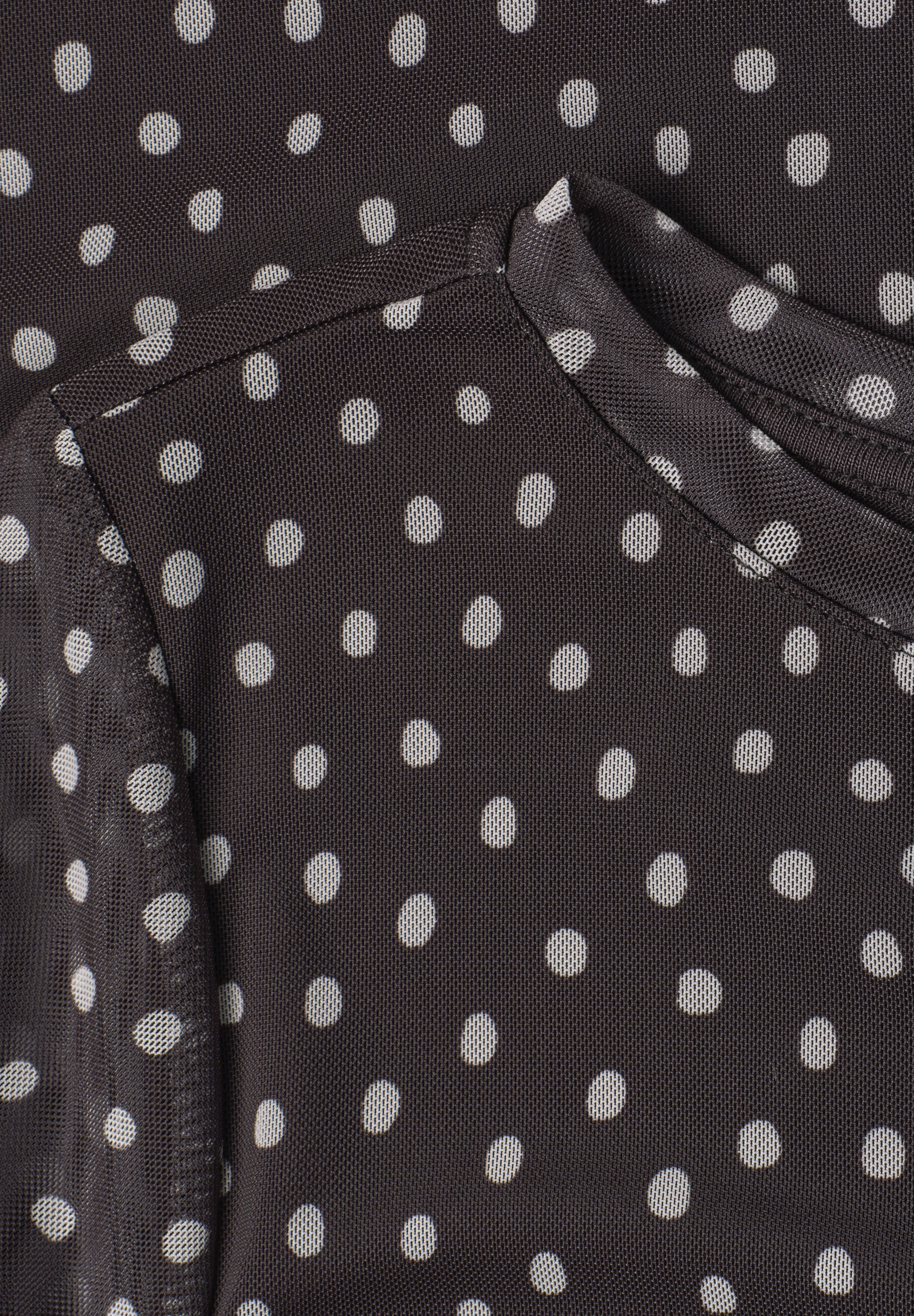 3/4-Arm Shirt aus Mesh mit Print