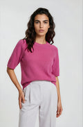 1/2 raglan sleeve roundneck pullover