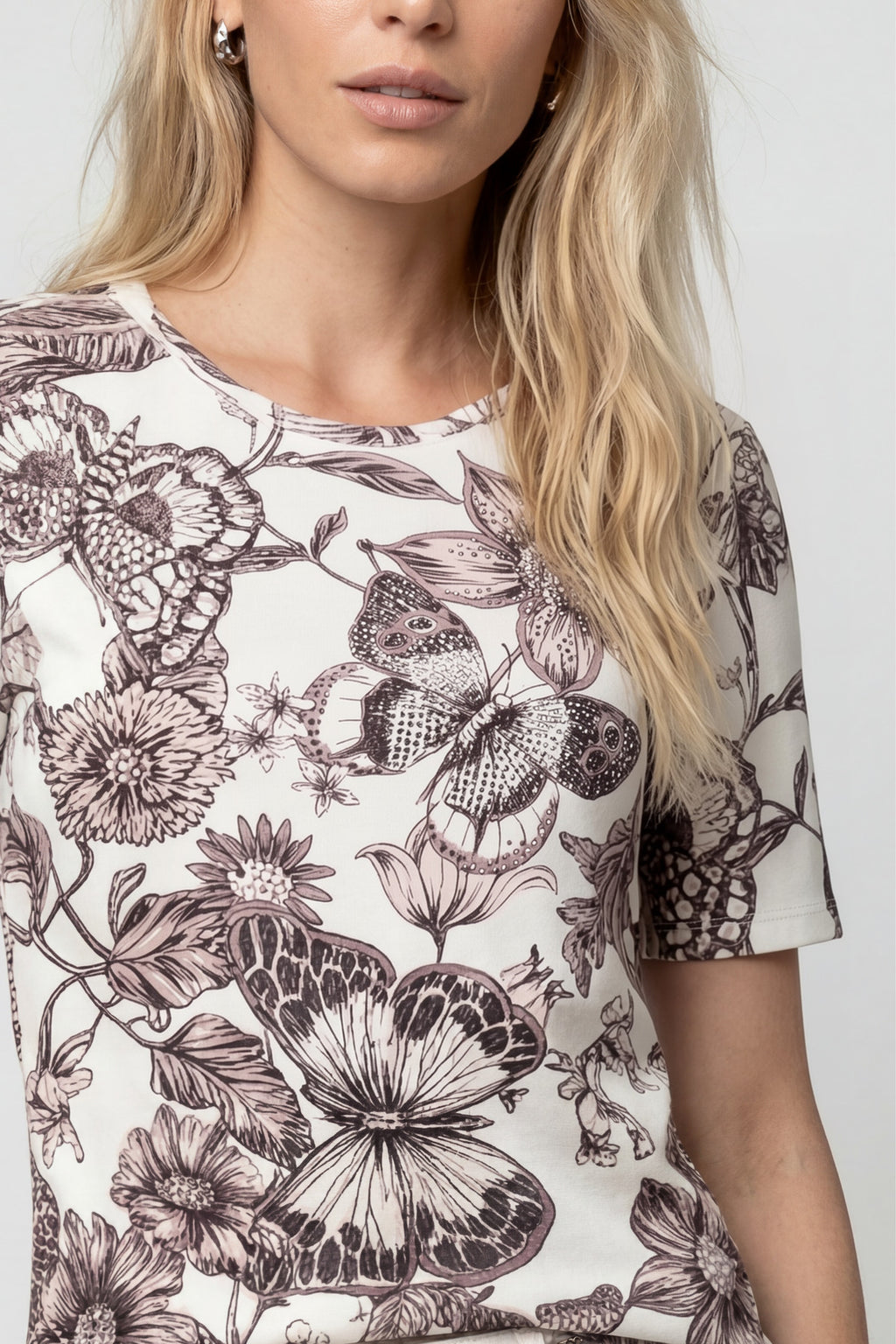 T-Shirt mit Blumenmuster