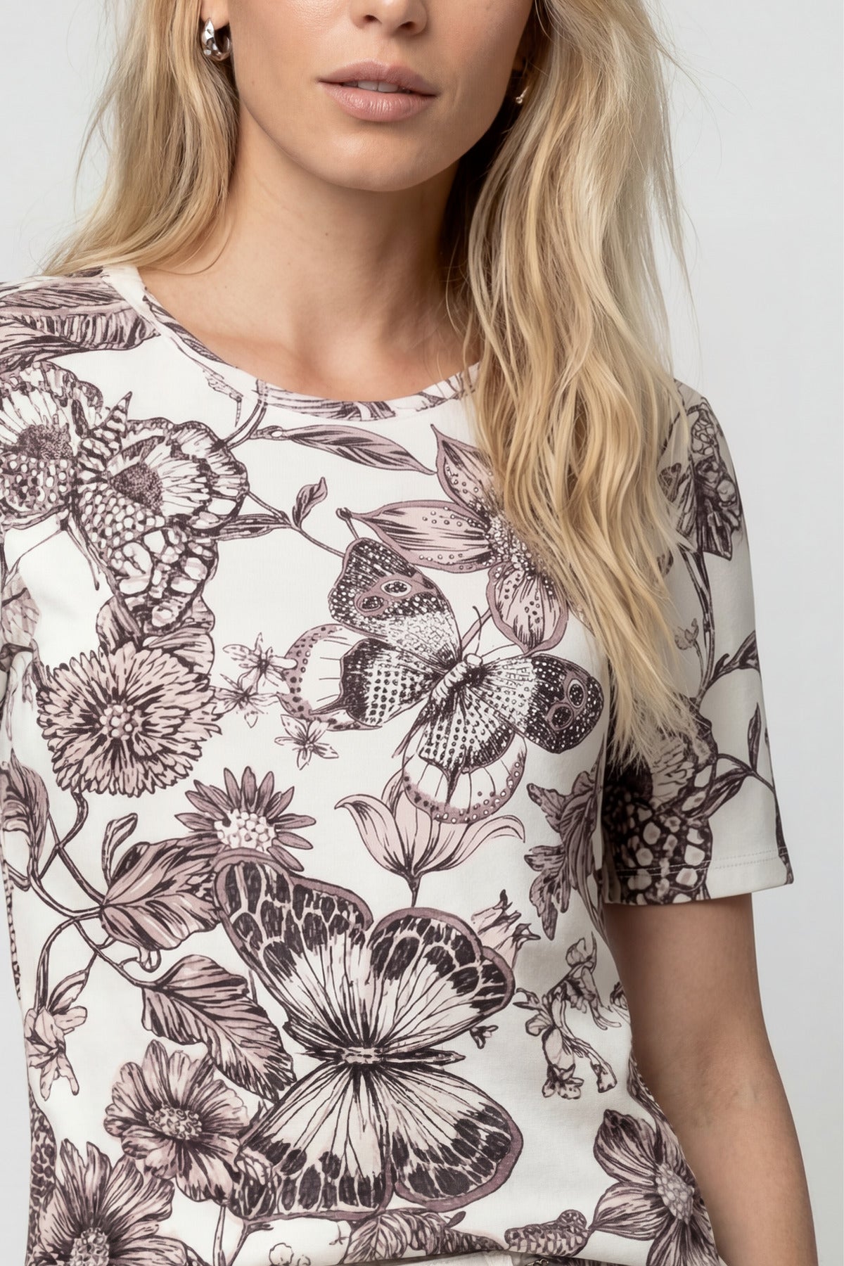 T-Shirt mit Blumenmuster