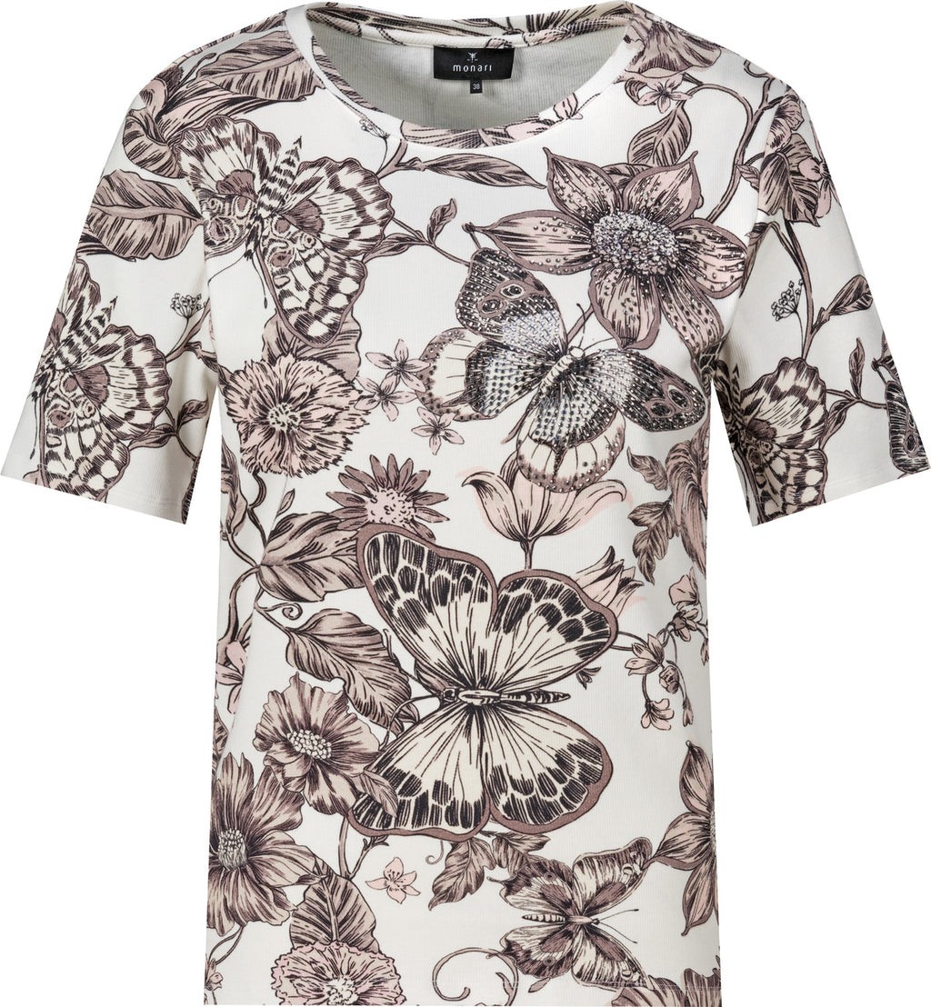 T-Shirt mit Blumenmuster