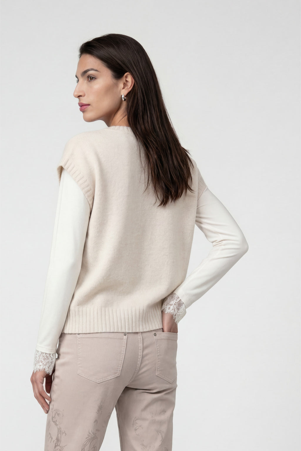 Strickpullunder mit Lurex