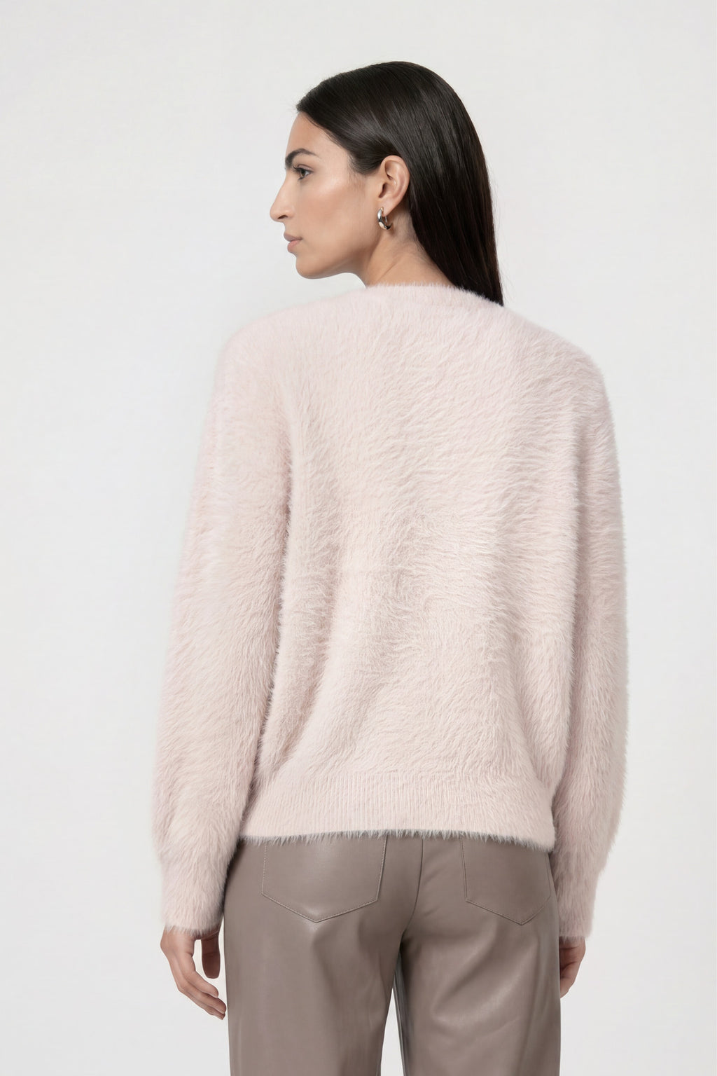 Strickjacke mit flauschiger Haptik