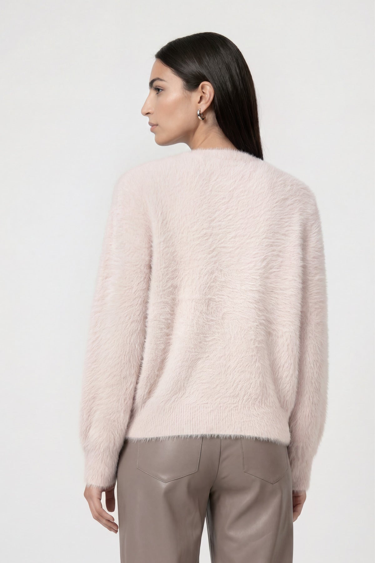 Strickjacke mit flauschiger Haptik