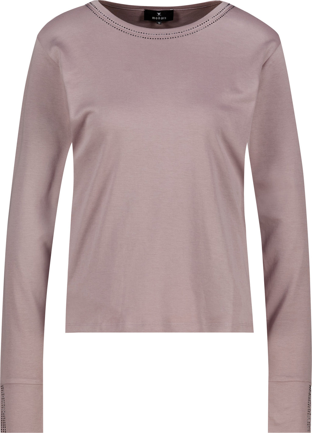 Langarmshirt mit Strassdetails