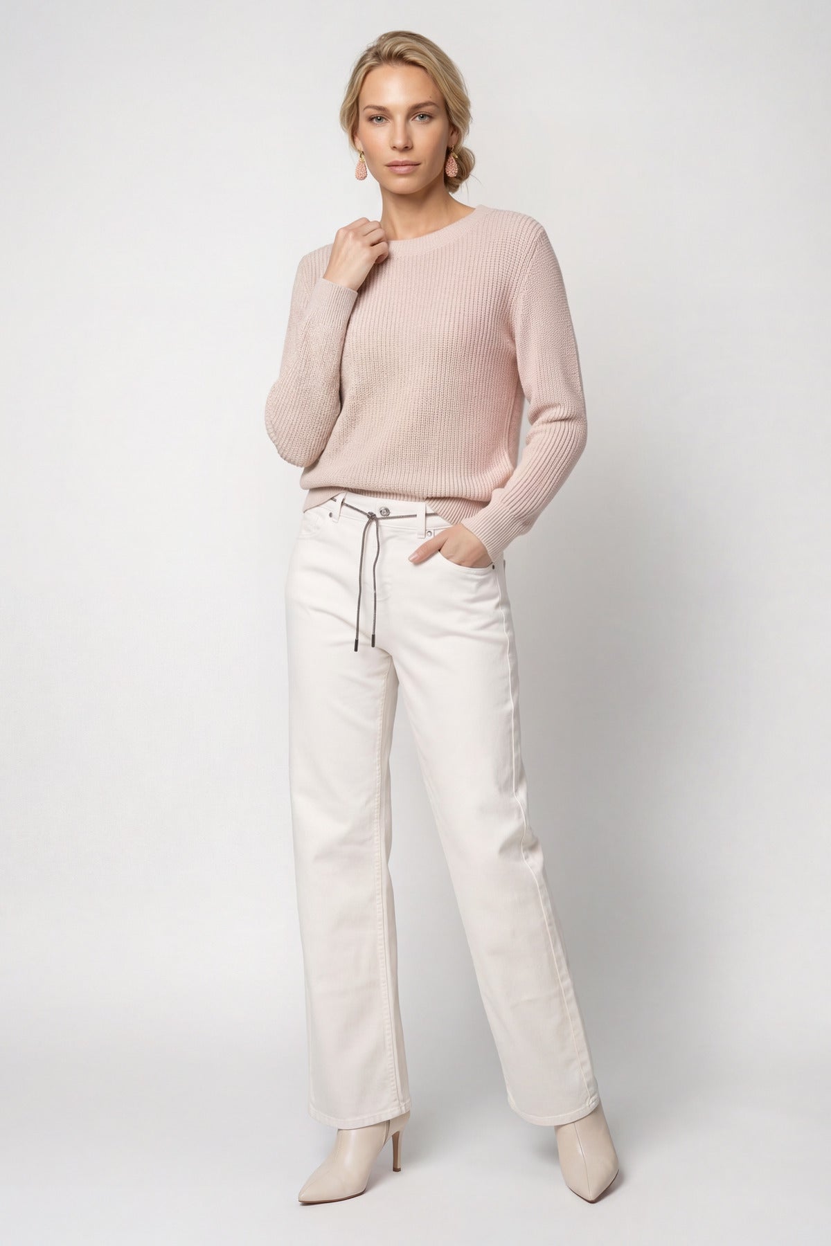 Basic-Strickpullover mit Lurex
