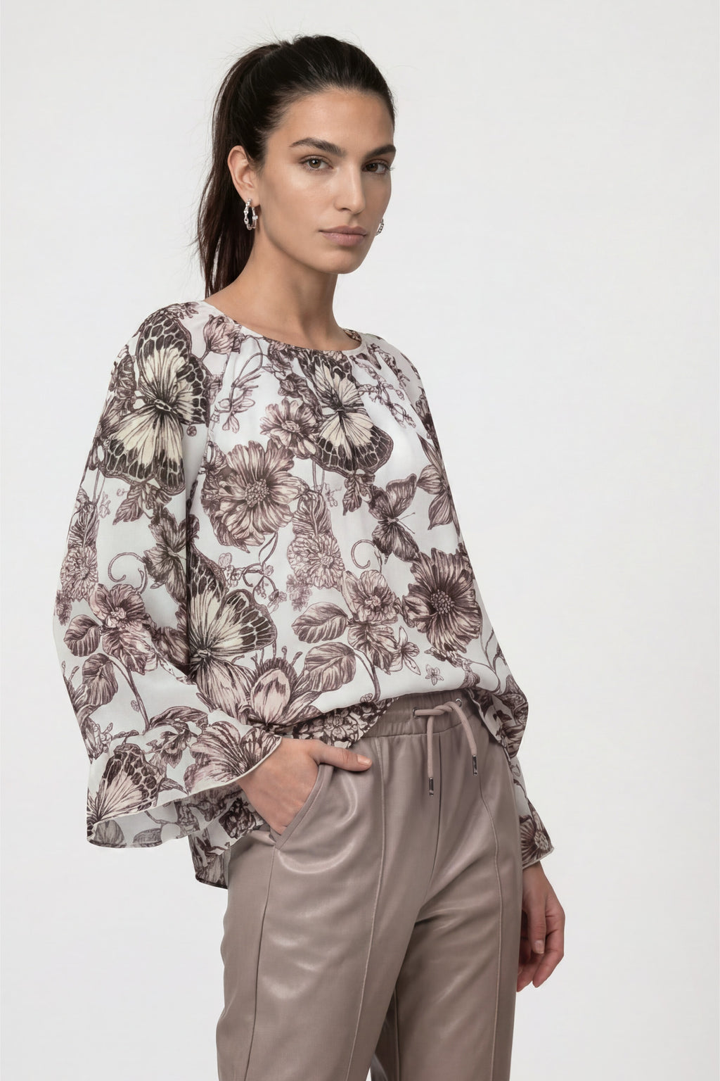 Bluse mit Blumenmuster