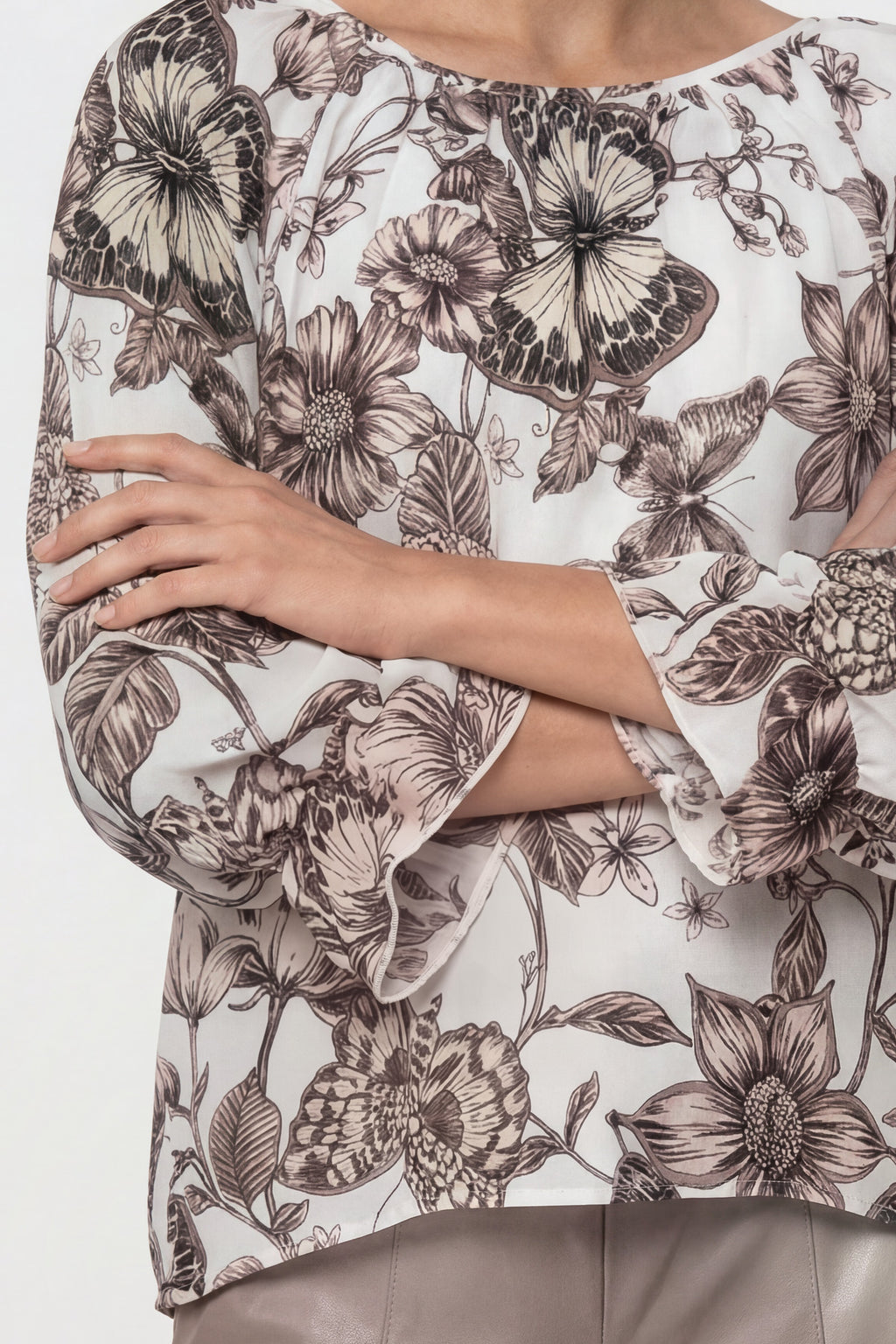 Bluse mit Blumenmuster