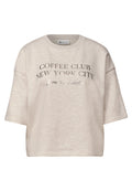 Kurzarm Sweatshirt mit Wording