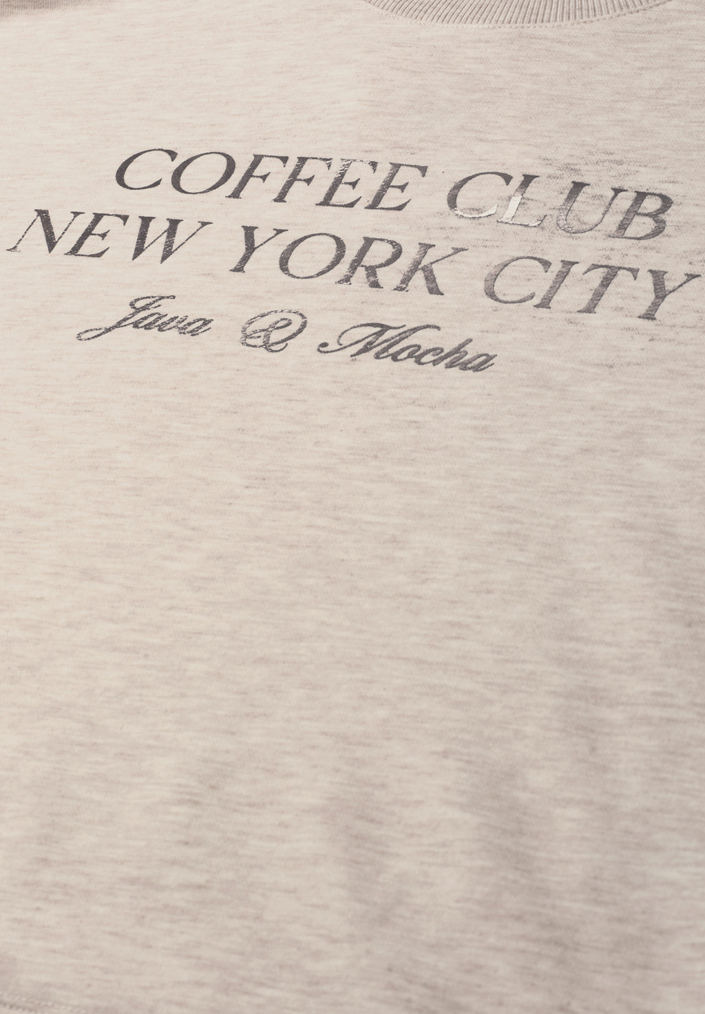 Kurzarm Sweatshirt mit Wording