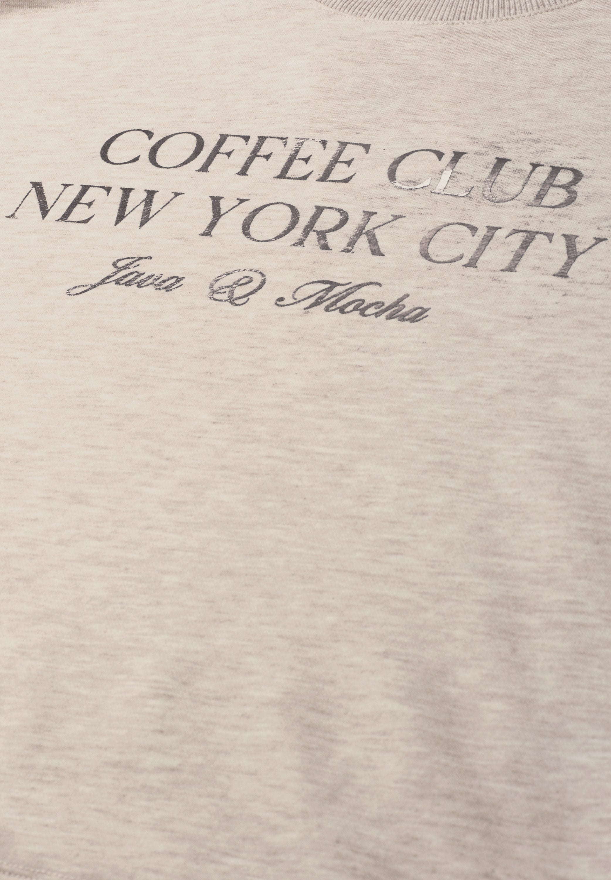 Kurzarm Sweatshirt mit Wording