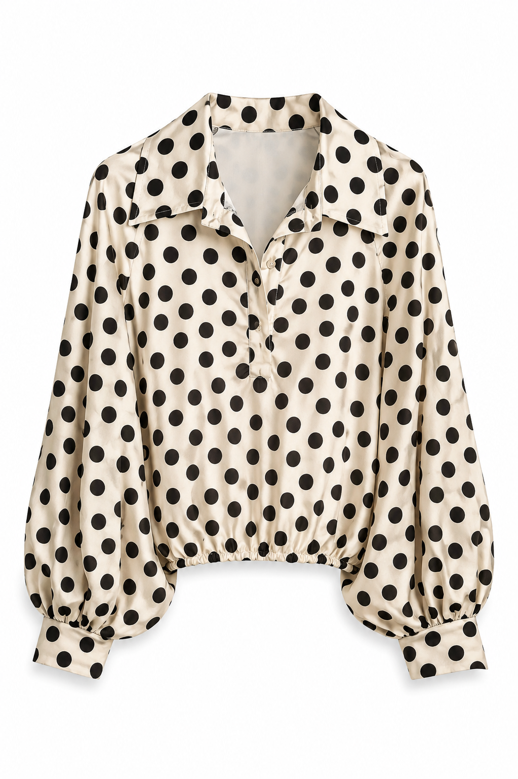 Da. Blusen - Bella Italia - beige/schw - L