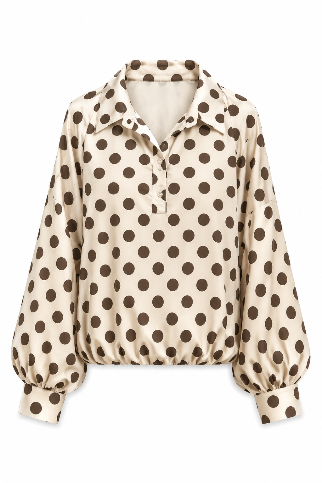 Da. Blusen - Bella Italia - beige/scho - S