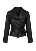 Jacke Jacky mit Bindegürtel von Houy Mode