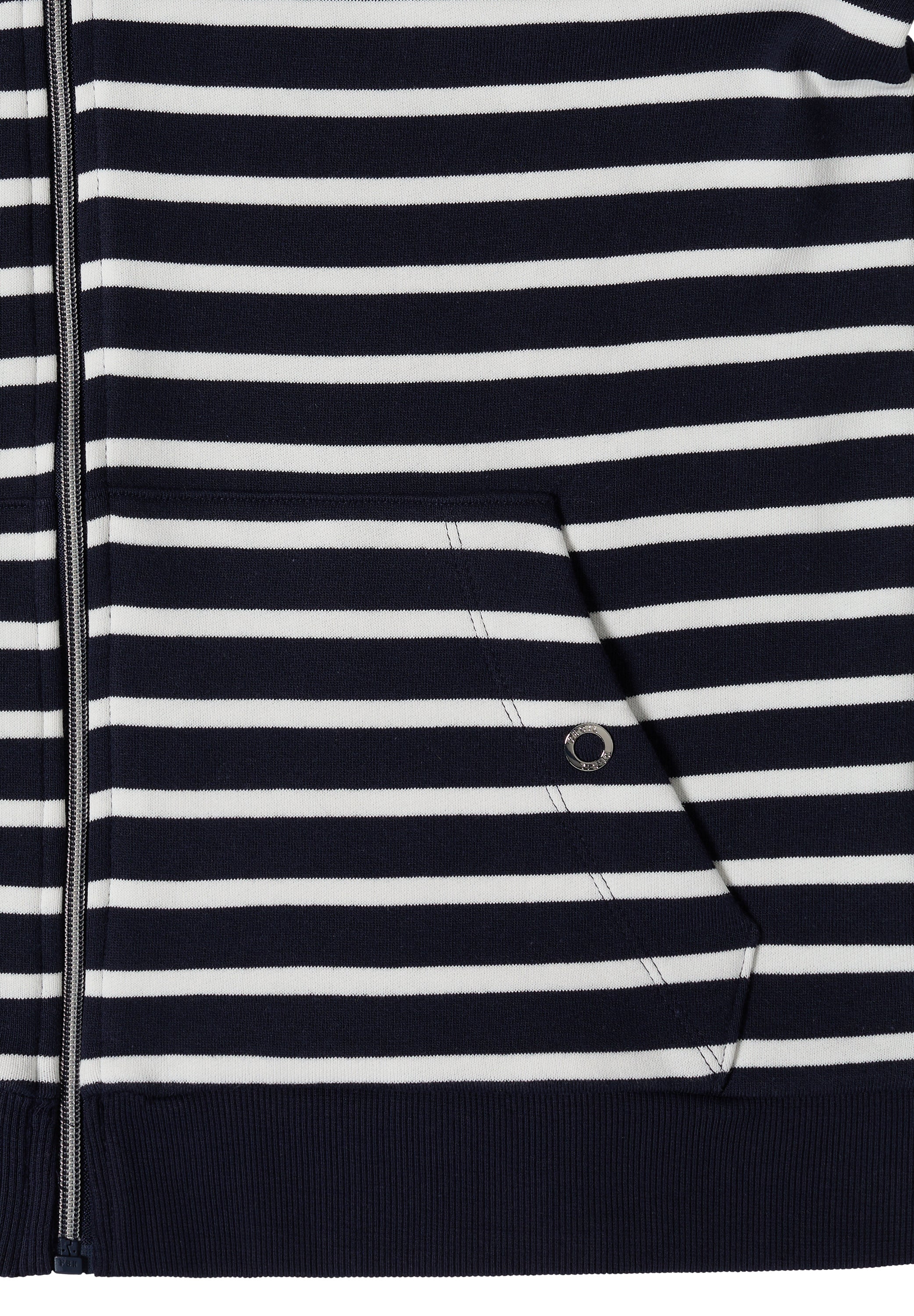 Langarm Jacke mit Kapuze und Struktur