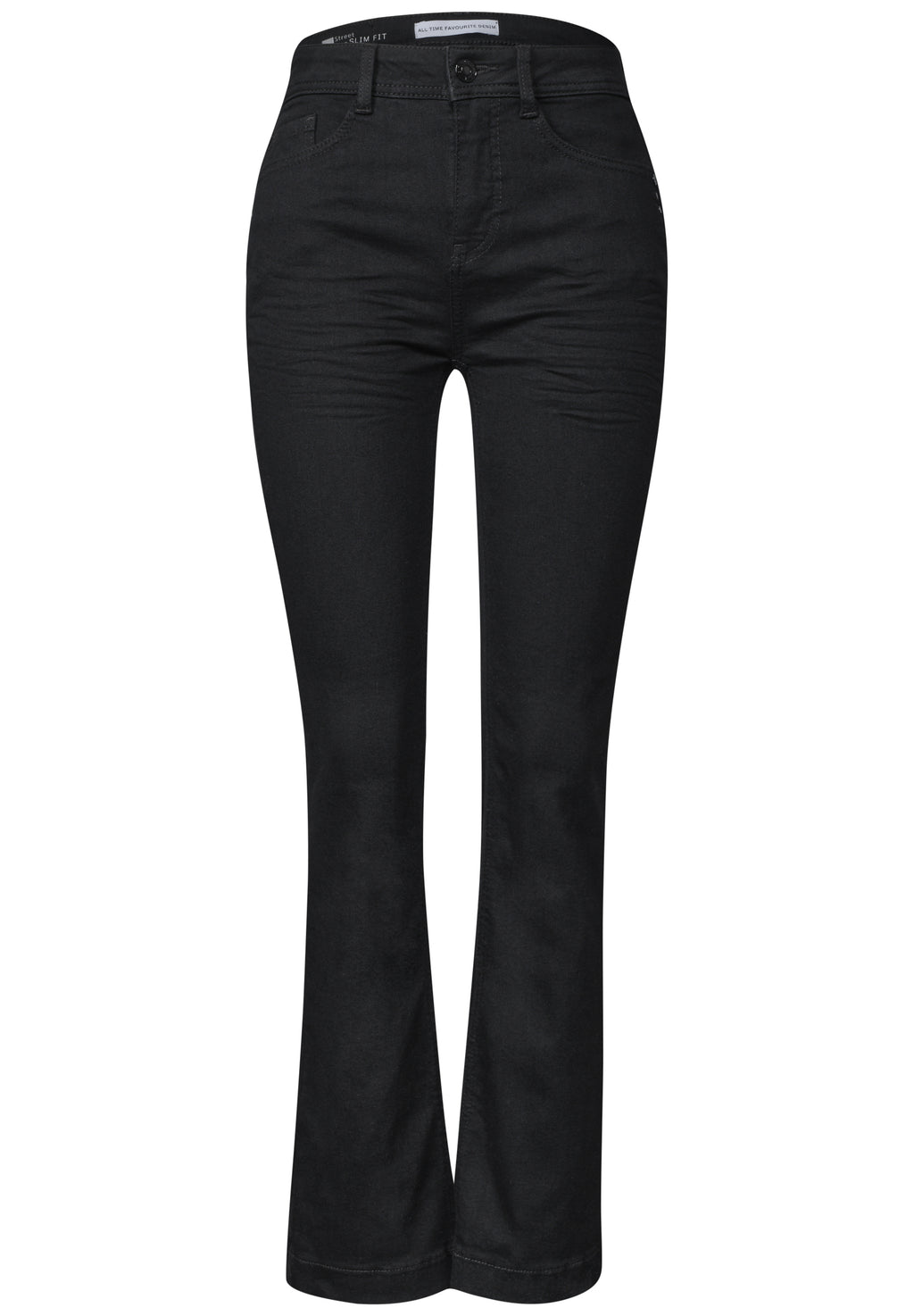 High Waist Bootcut Jeans im Slim Fit