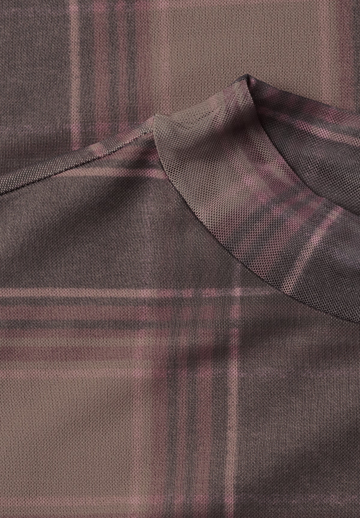 Langarm Mesh-Shirt mit Rundhals und Print von Street One