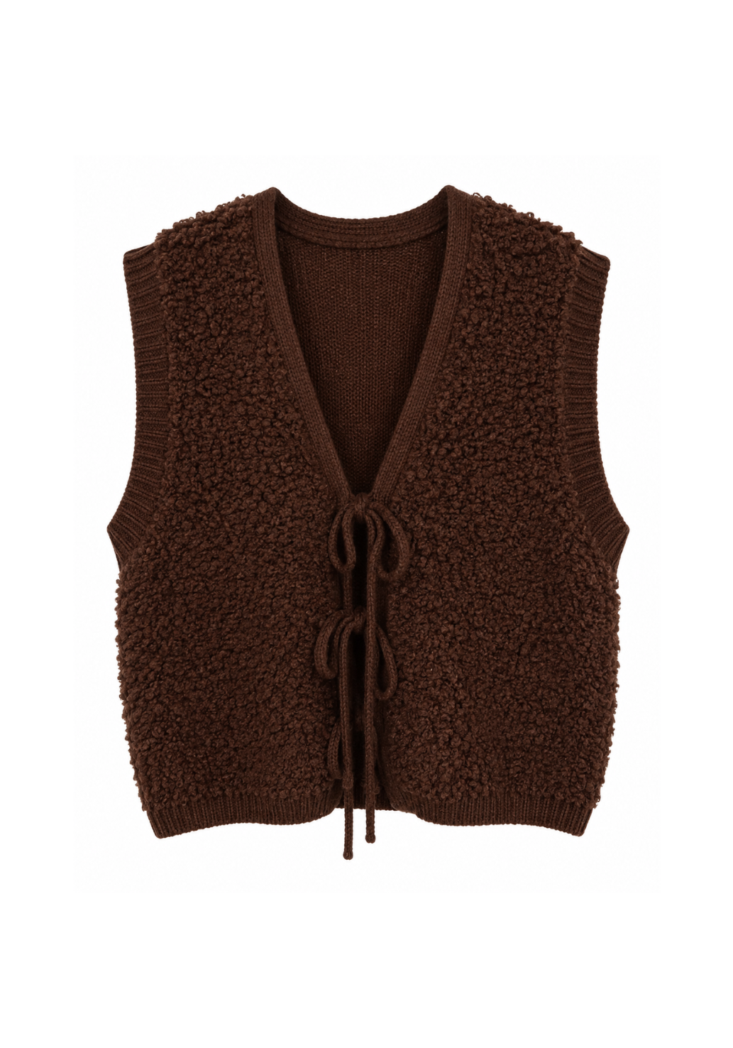 Strickweste Lene mit Lockenstruktur von Houy Mode