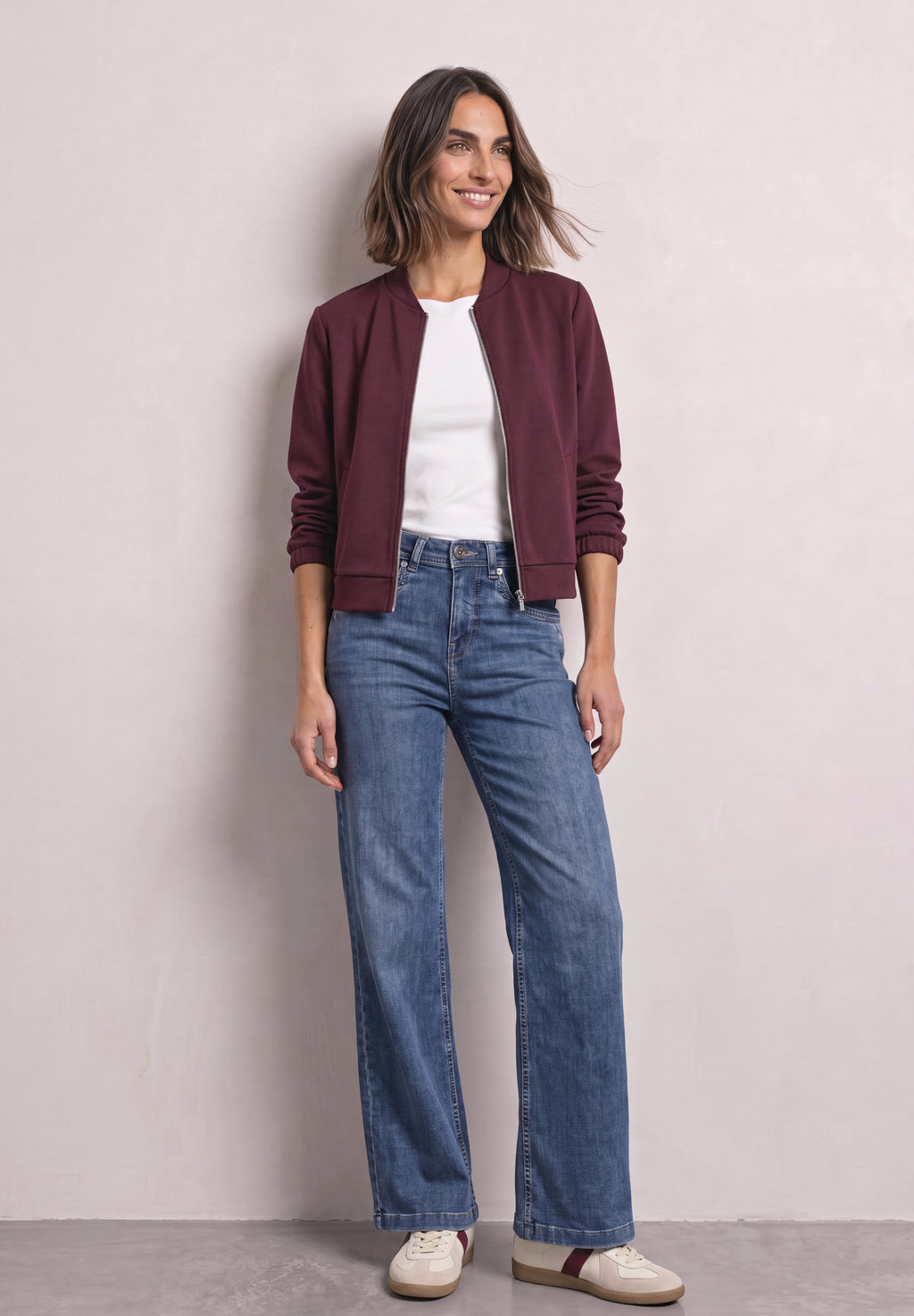 High Waist Wide Leg Jeans im Loose Fit