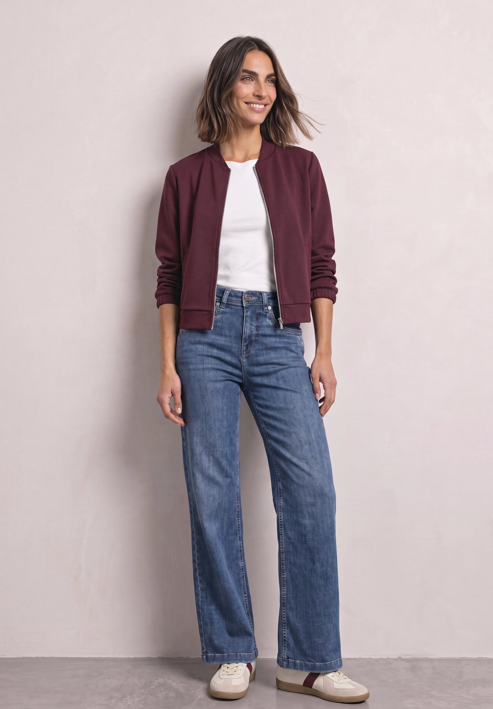 High Waist Wide Leg Jeans im Loose Fit