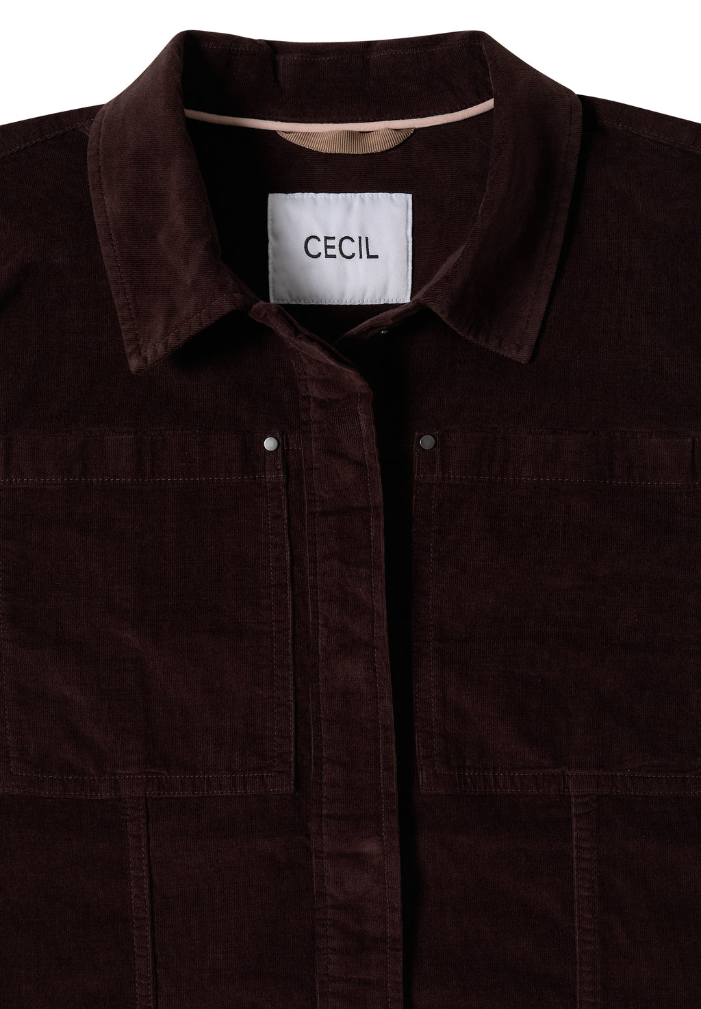 Feincord Overshirt mit Brusttaschen