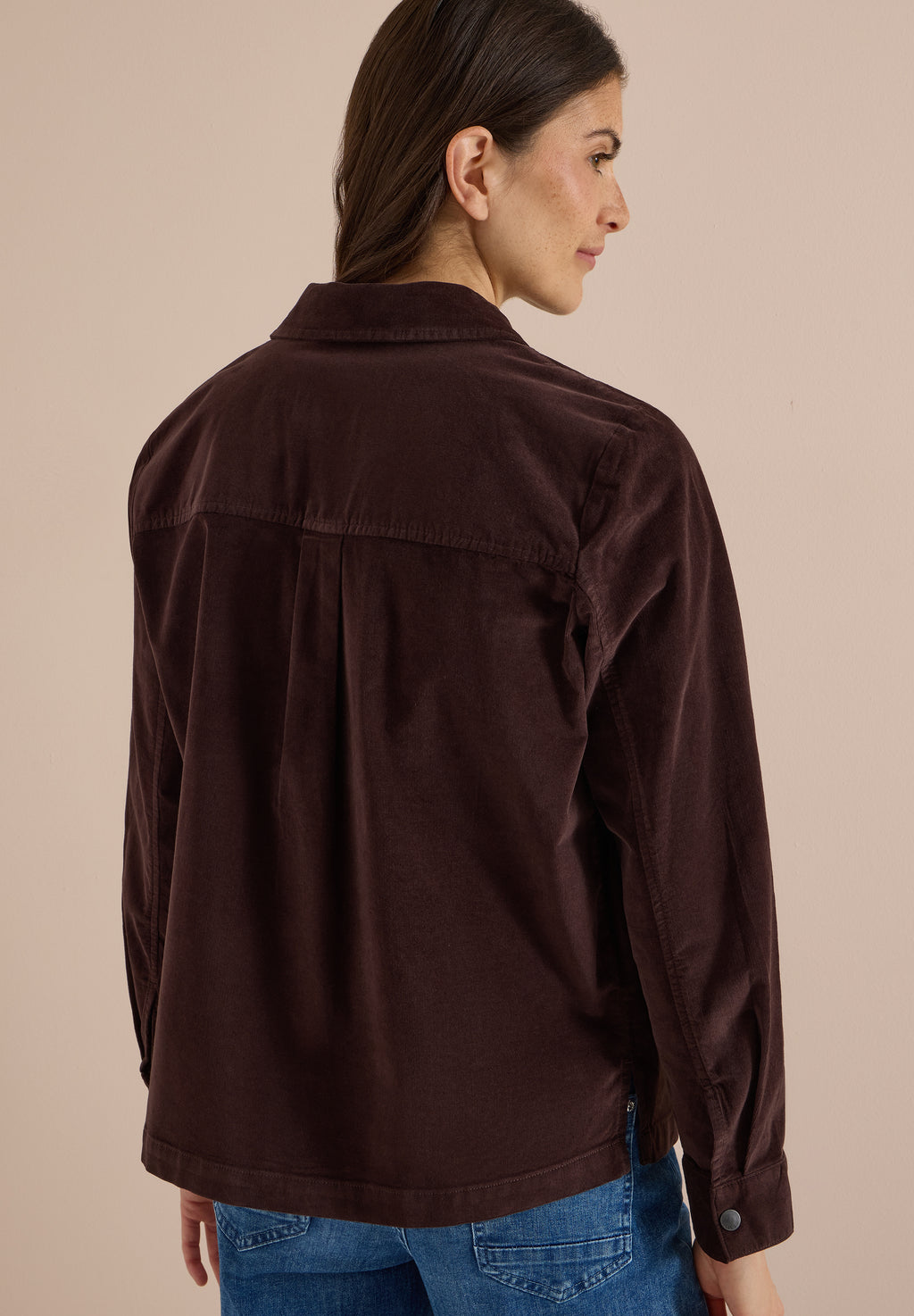 Feincord Overshirt mit Brusttaschen