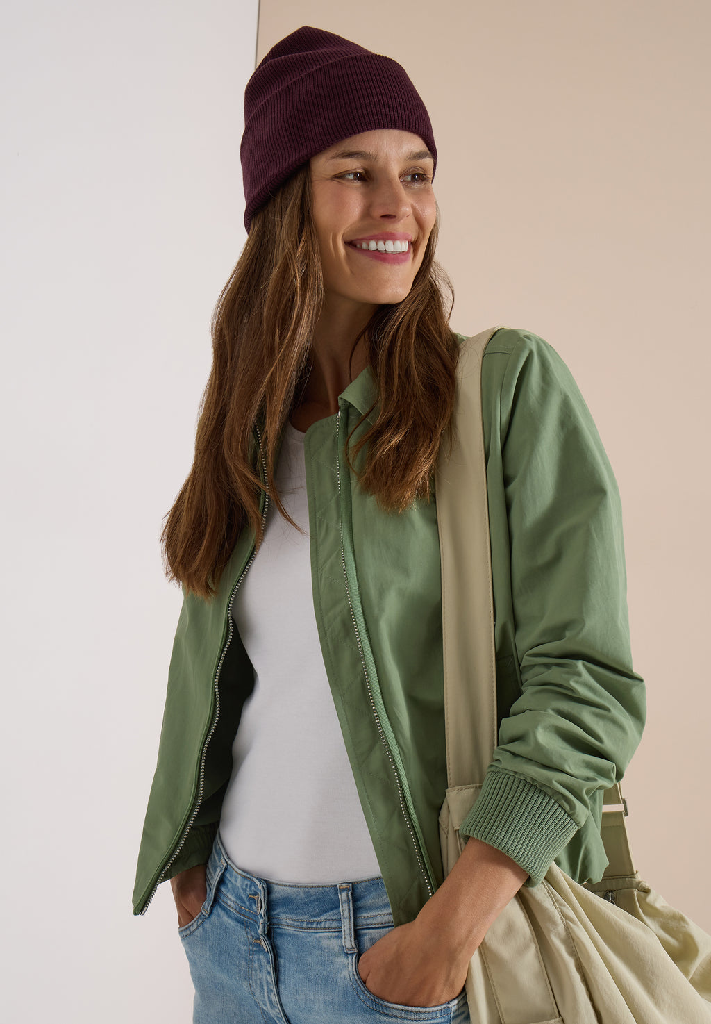 Beanie in Unifarbe