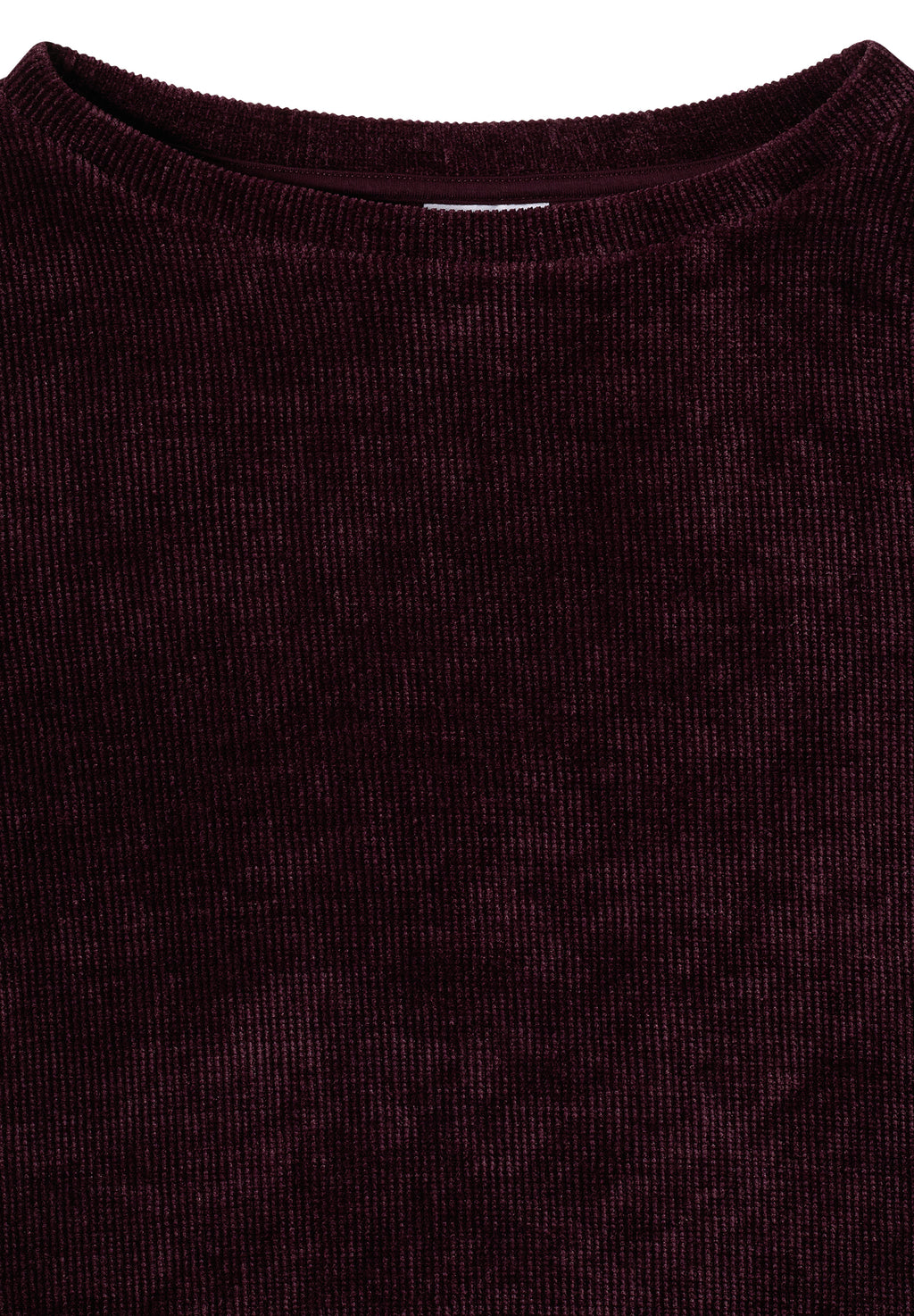3/4-Arm Shirt aus Cord mit Boat Neck