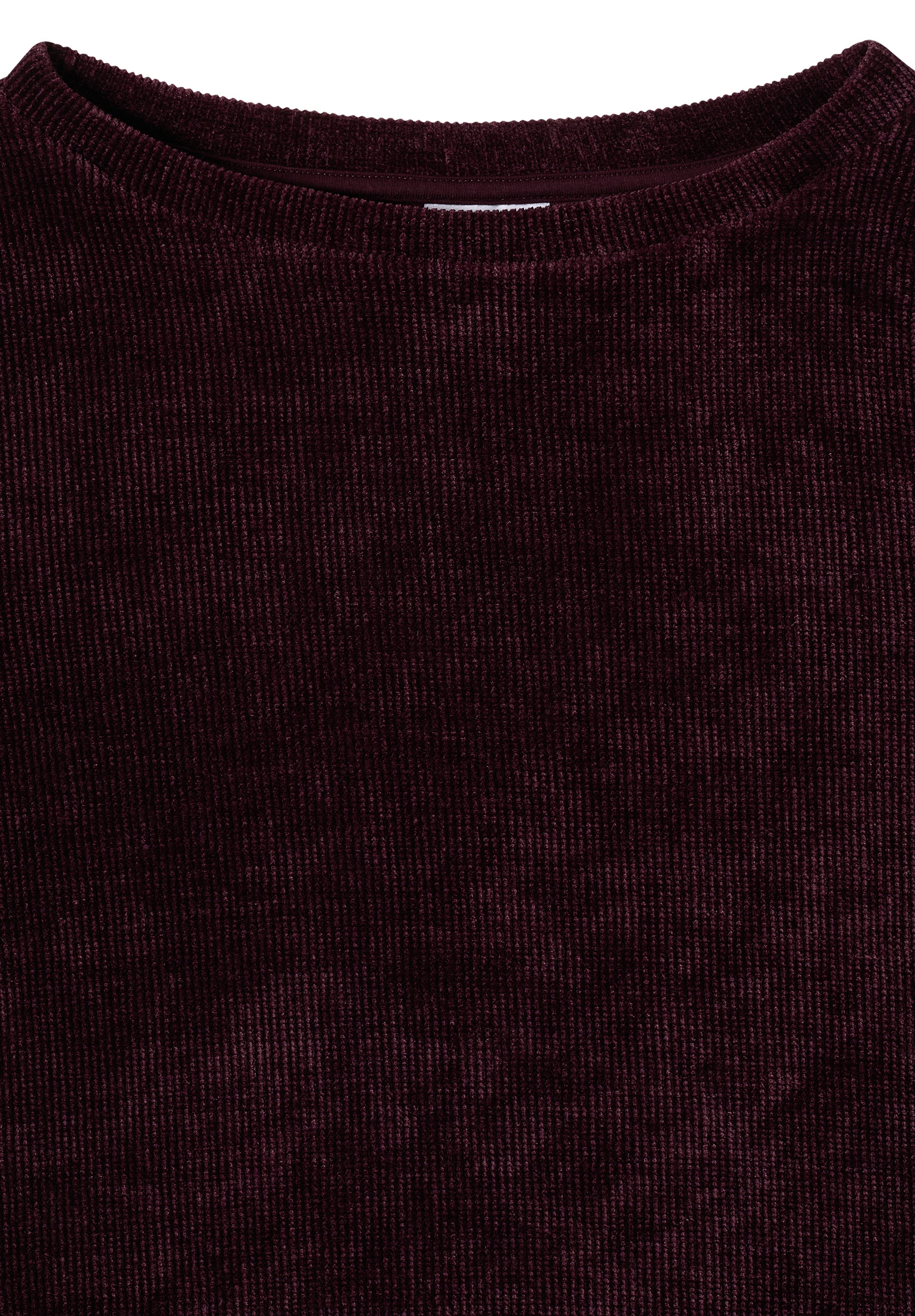 3/4-Arm Shirt aus Cord mit Boat Neck