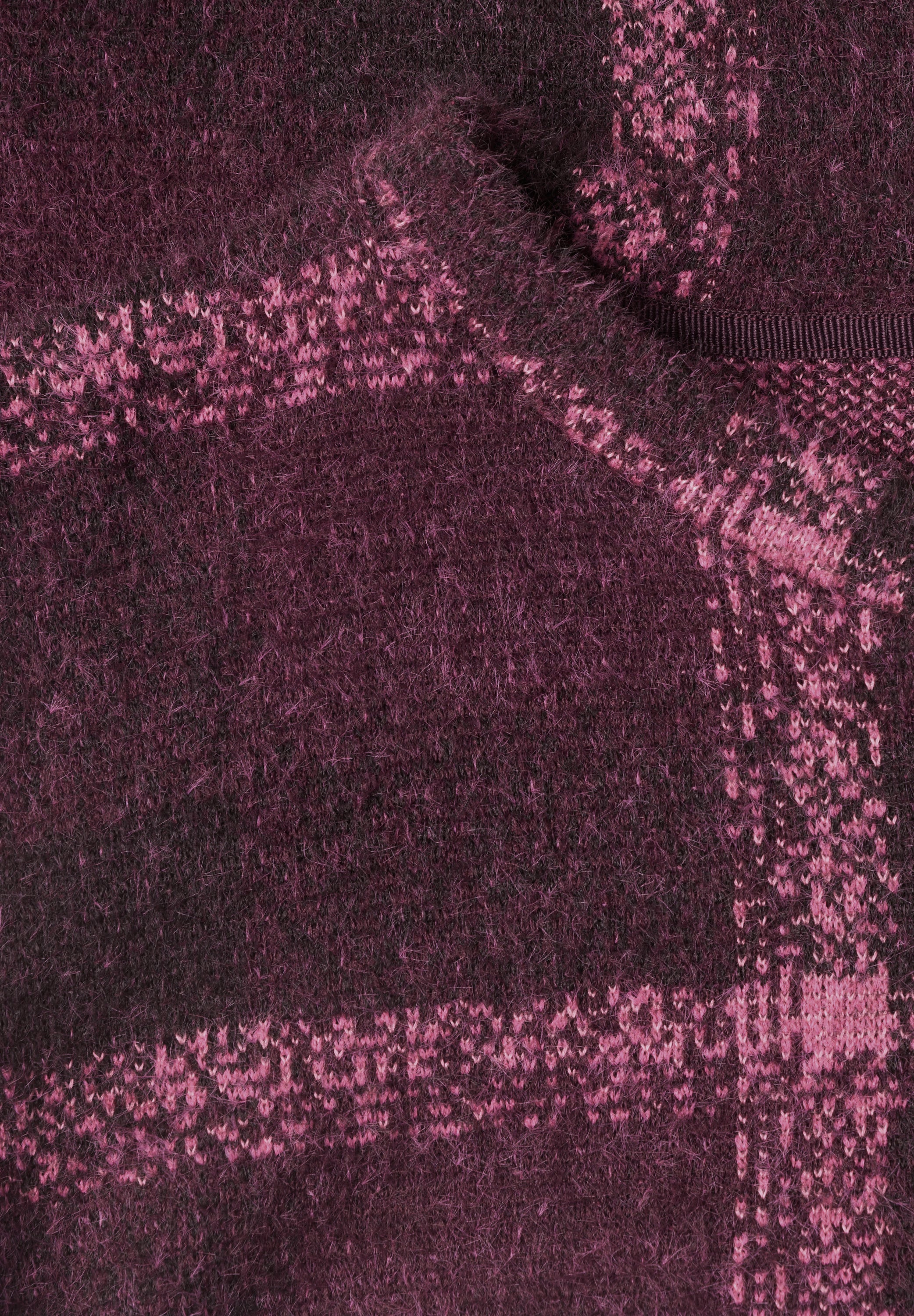 Langarm Shirt mit Rundhals und Karomuster