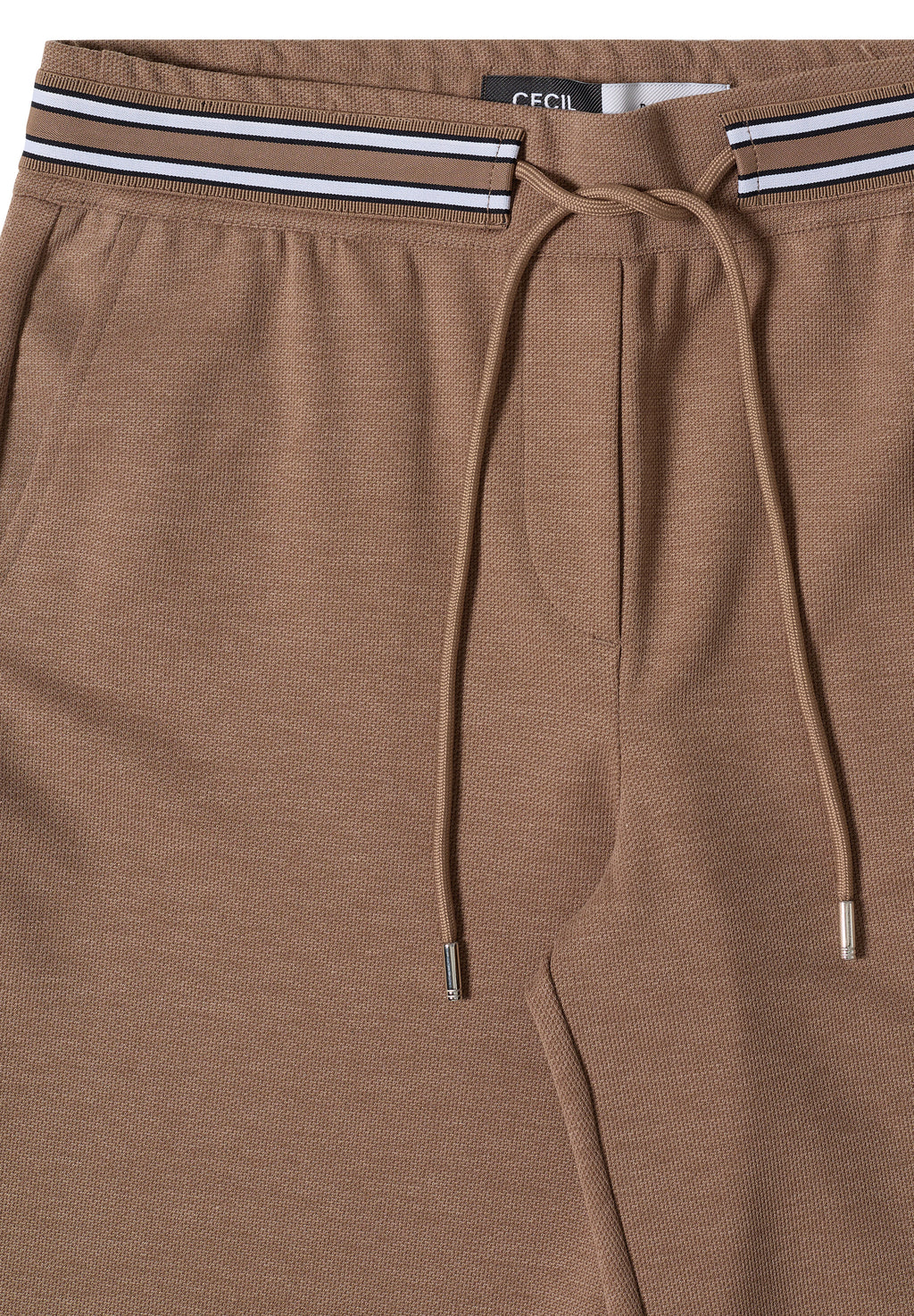 High Waist Straight Leg Hose mit Dessin