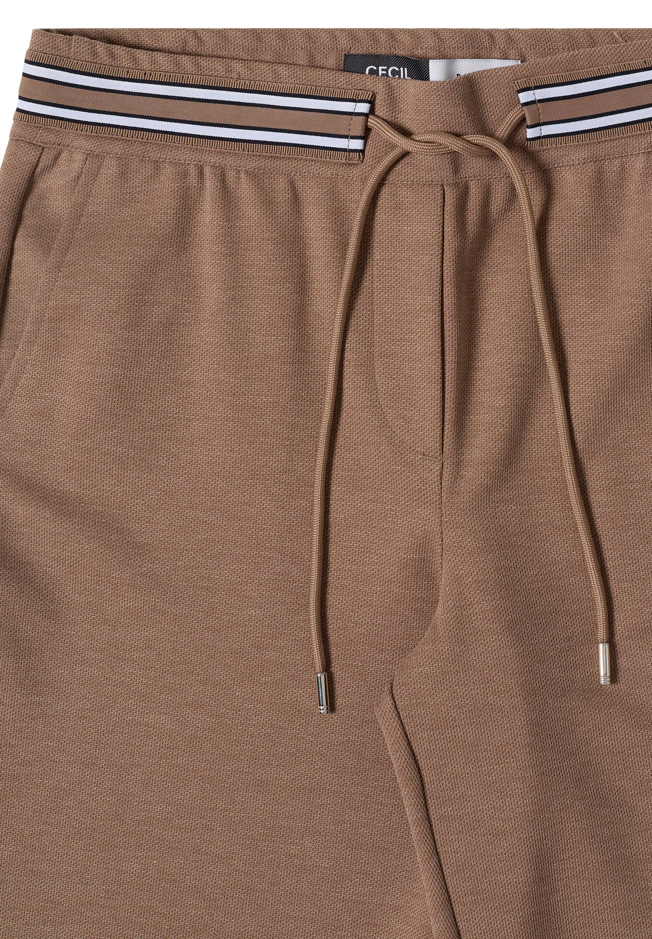 High Waist Straight Leg Hose mit Dessin