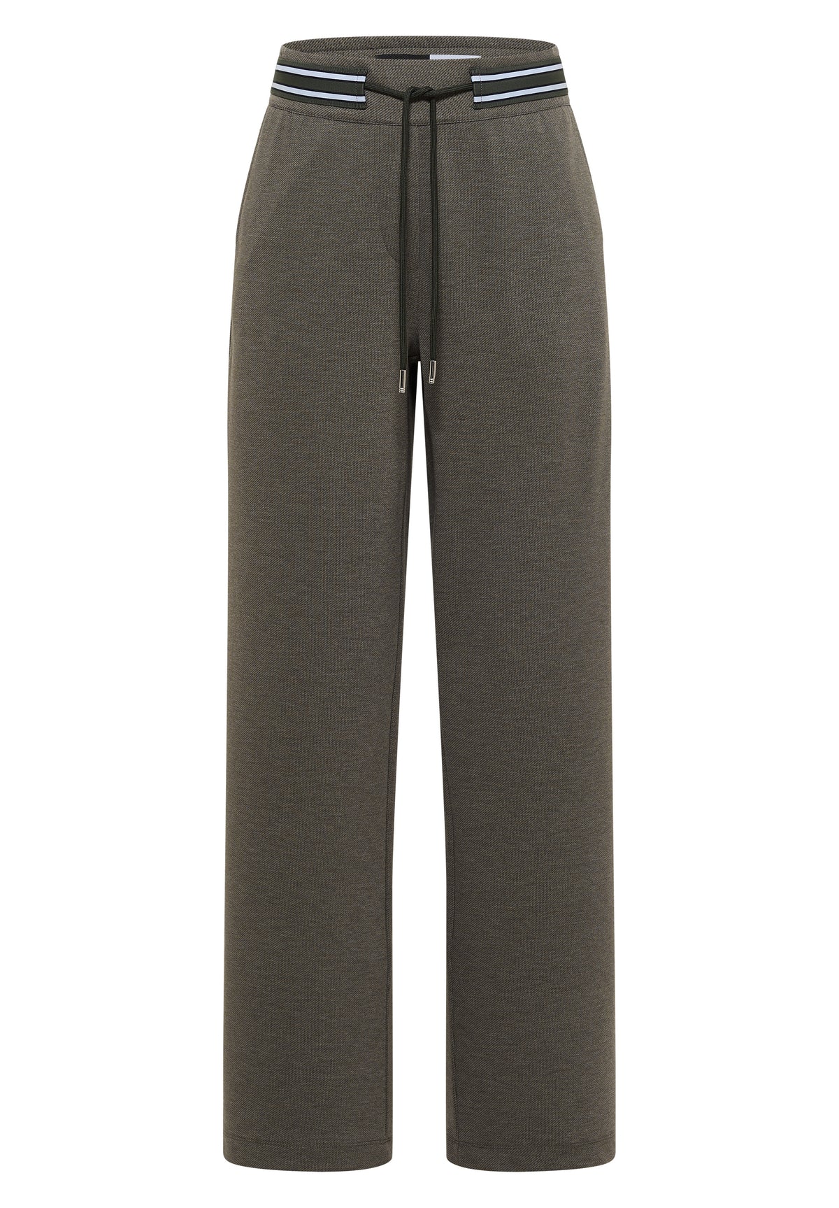 High Waist Straight Leg Hose mit Dessin