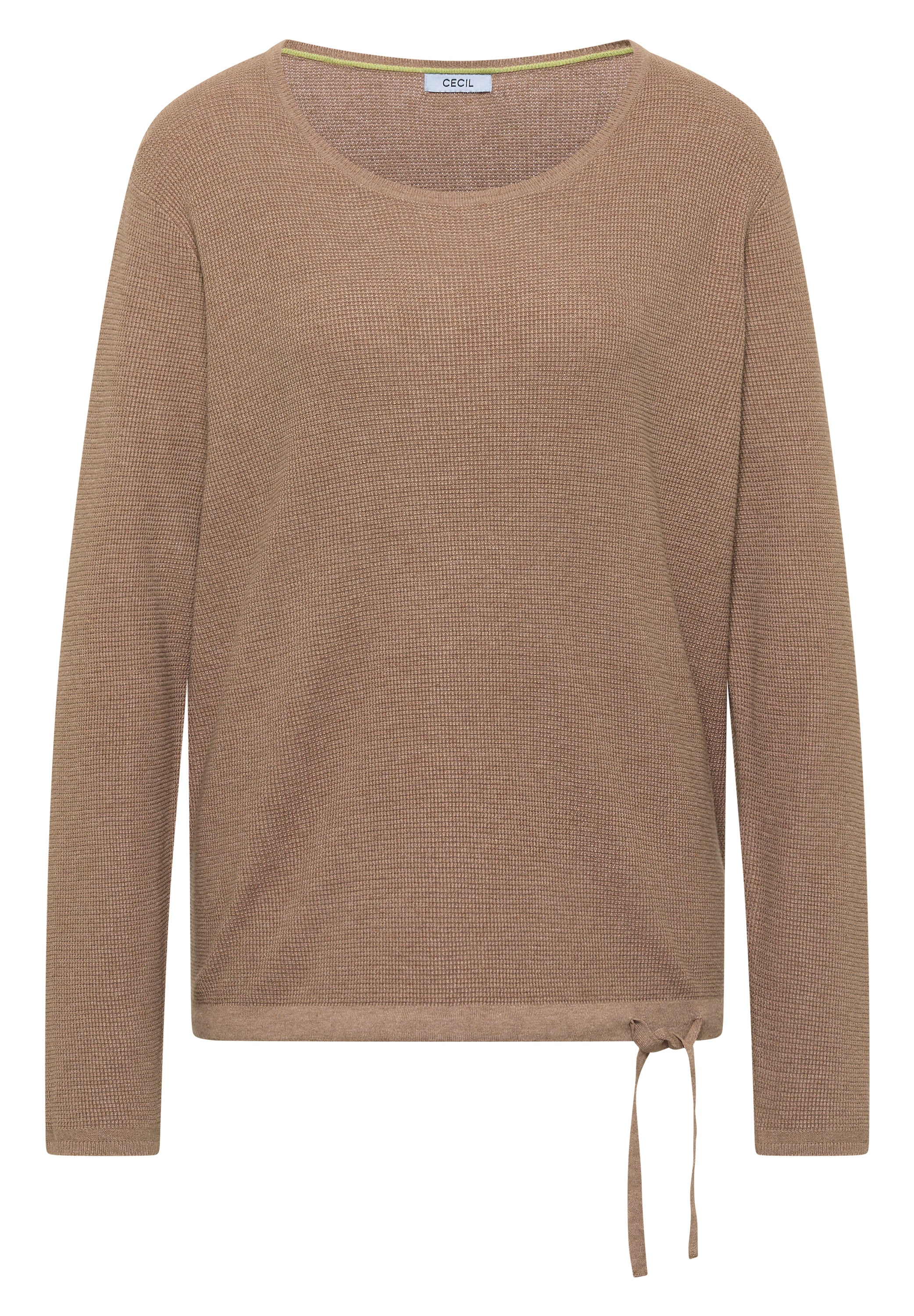 Pullover mit Rundhals und Struktur