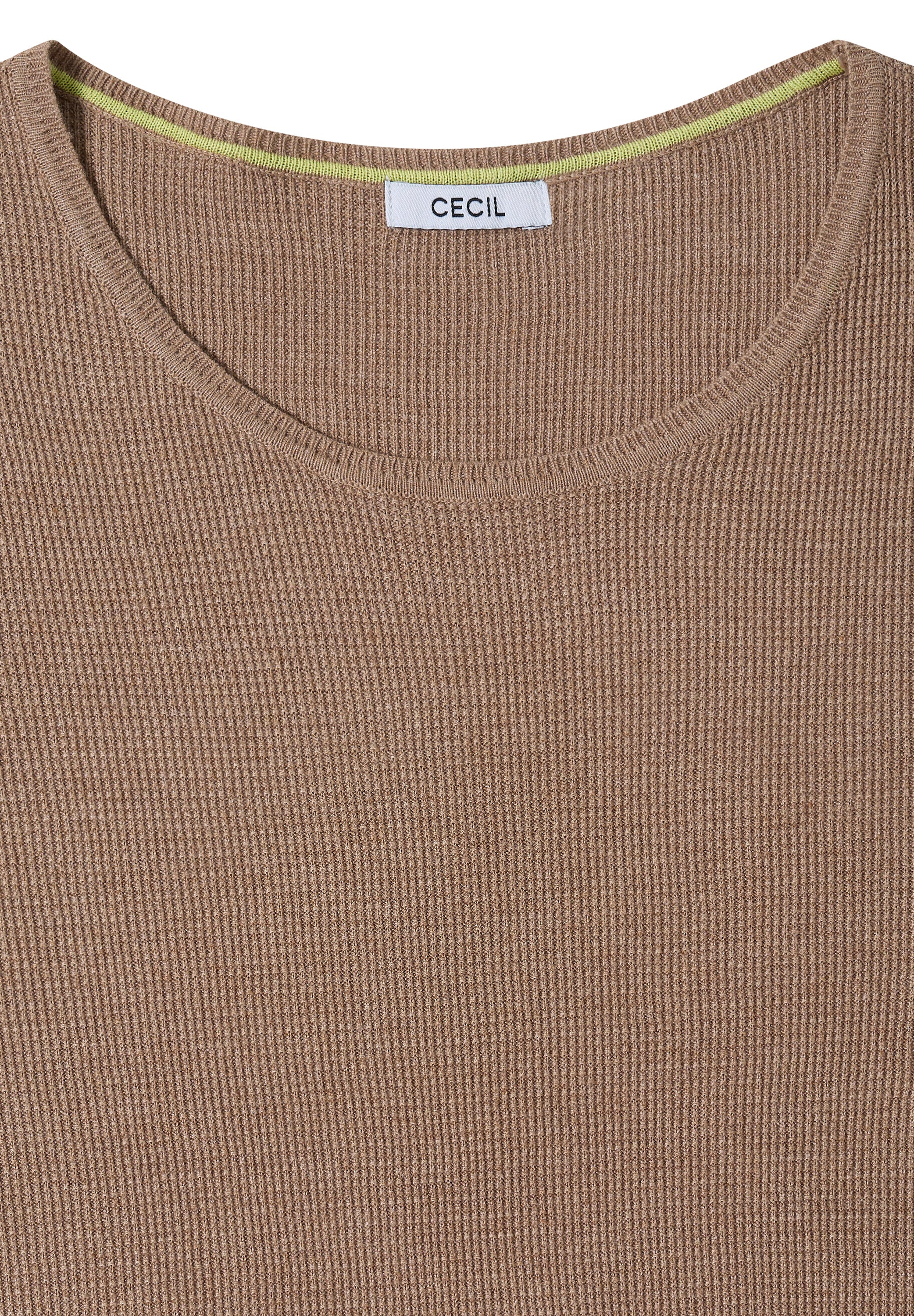 Pullover mit Rundhals und Struktur