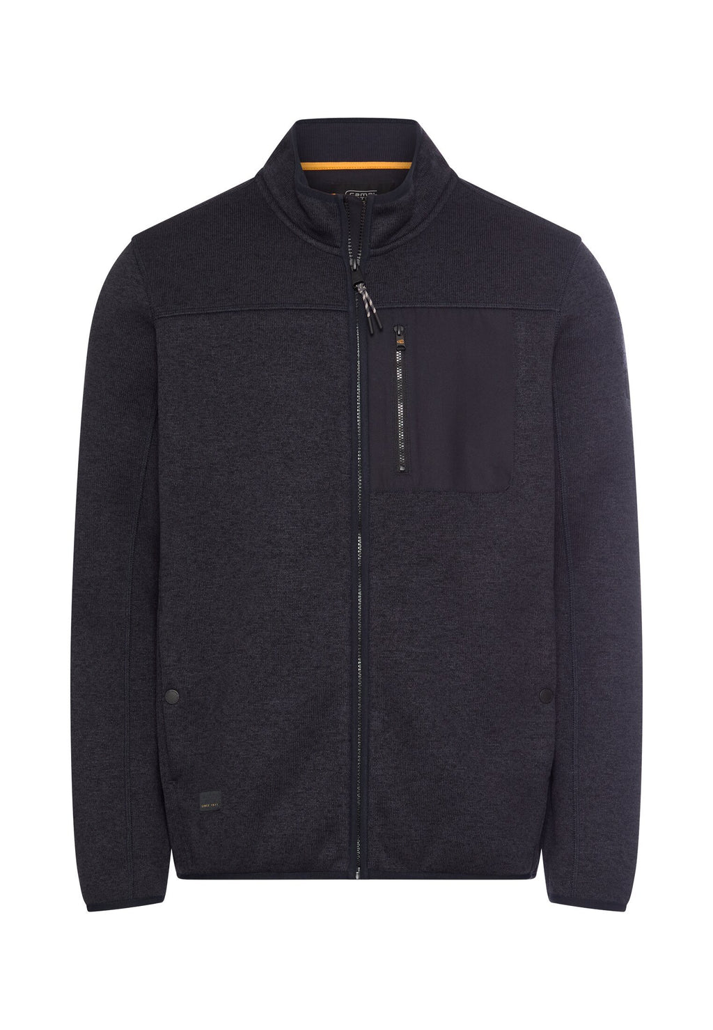 Fleecejacke mit hohem Stehkragen
