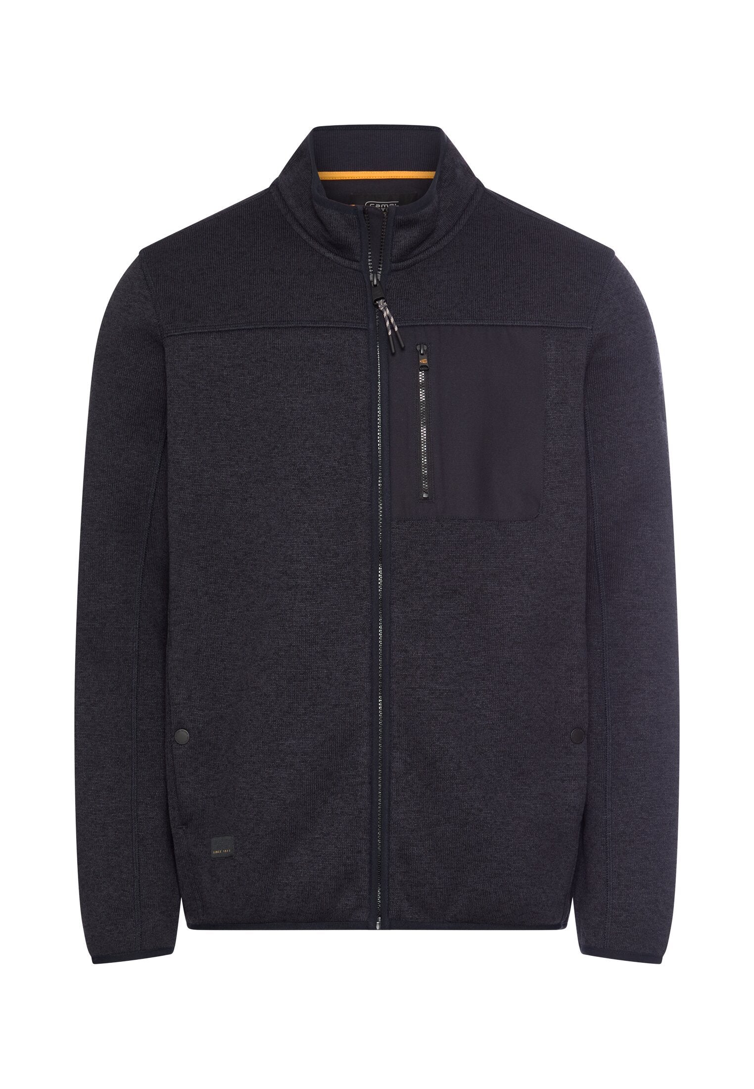 Fleecejacke mit hohem Stehkragen