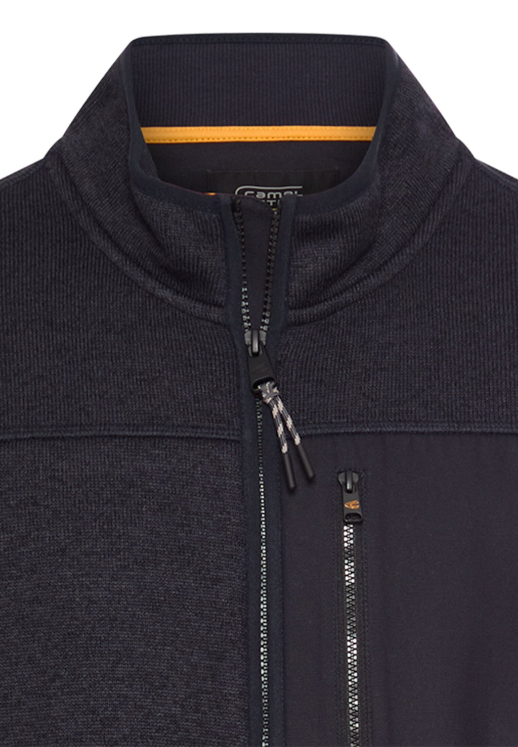 Fleecejacke mit hohem Stehkragen