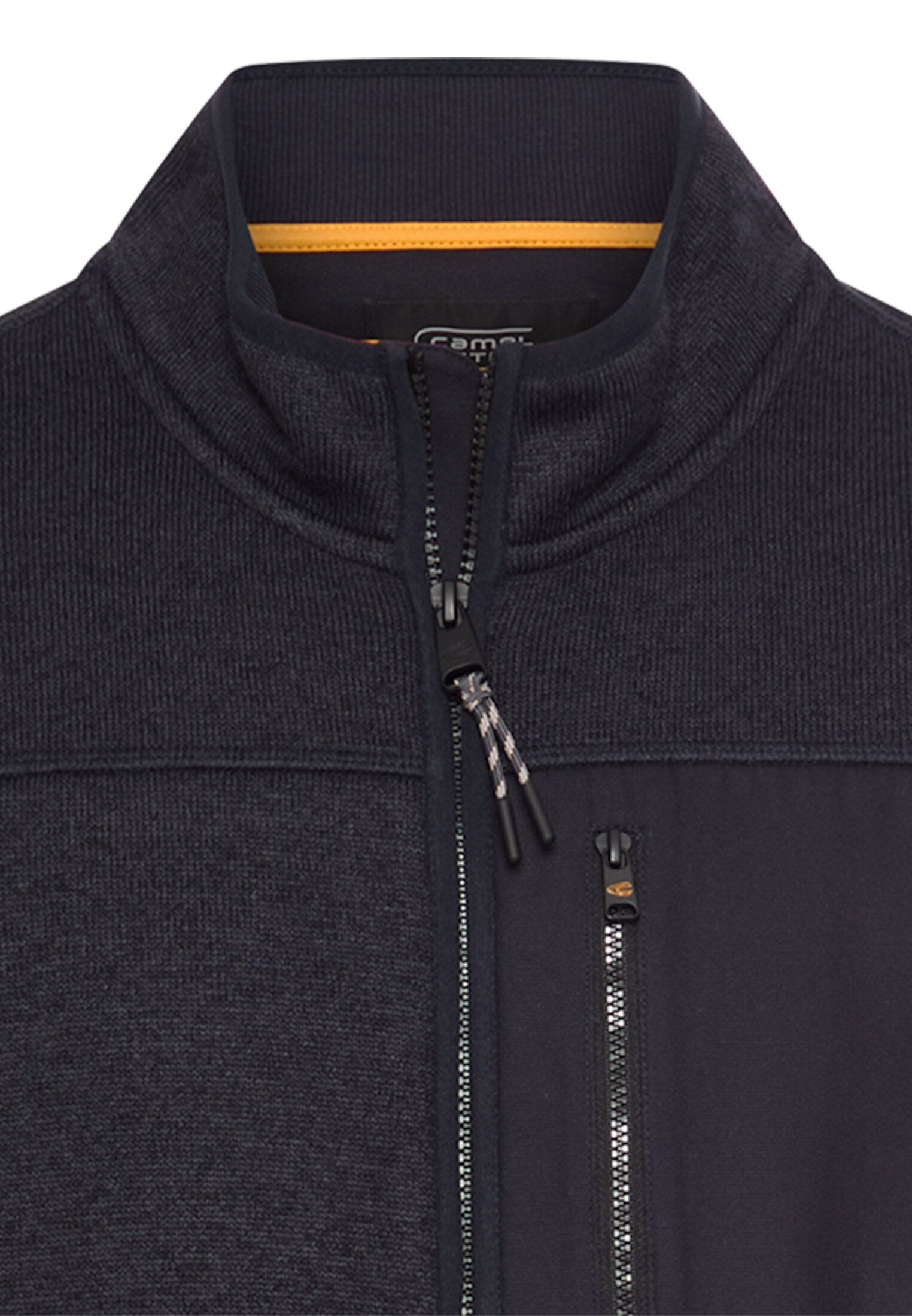 Fleecejacke mit hohem Stehkragen