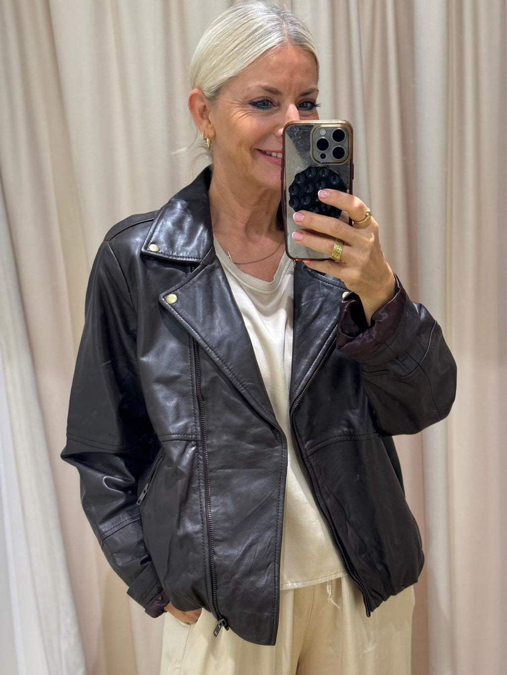Lederjacke | Liopa Canja