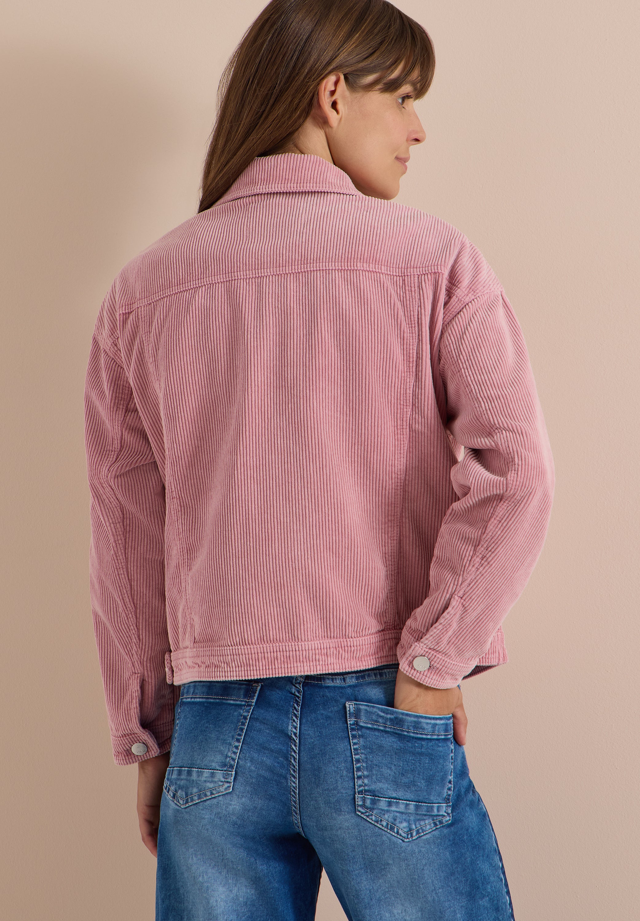 Cord-Overshirt im Washed-Look