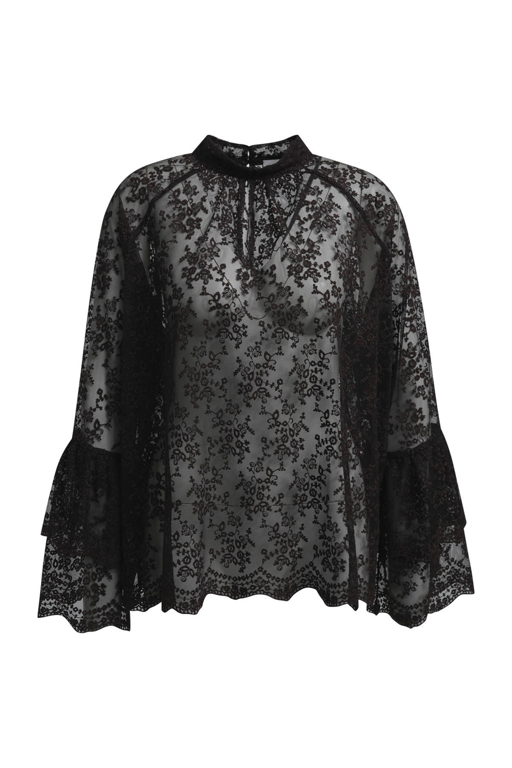 ragler sleeve blouse with layered sleeves